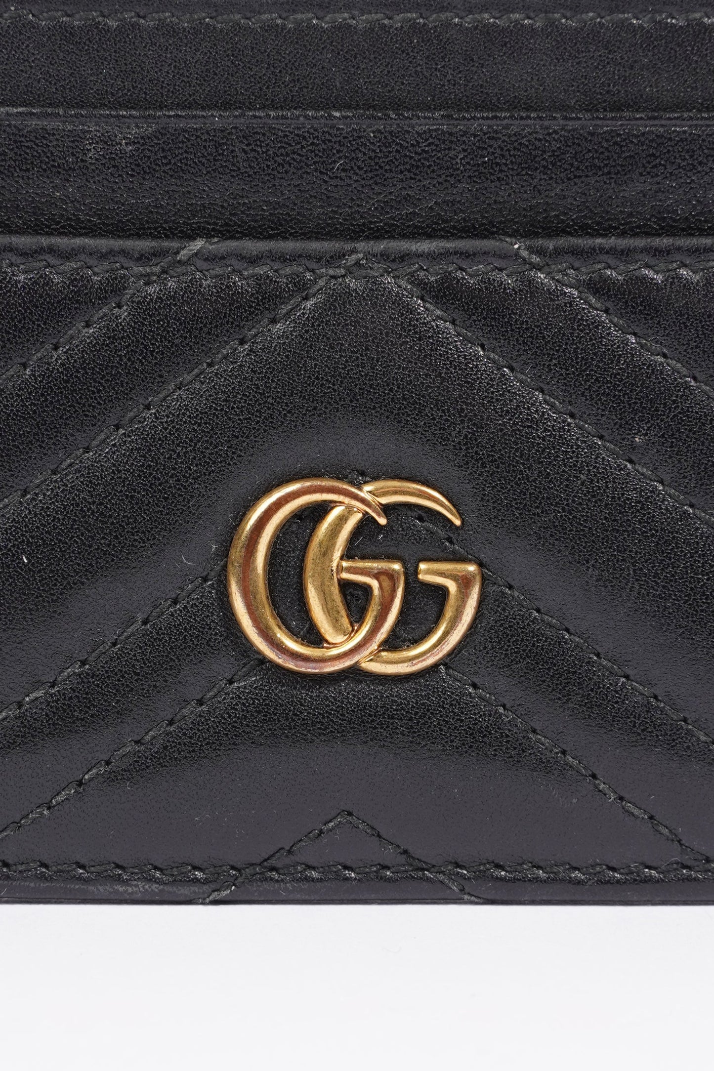 Gucci Marmont Card Holder Black Leather