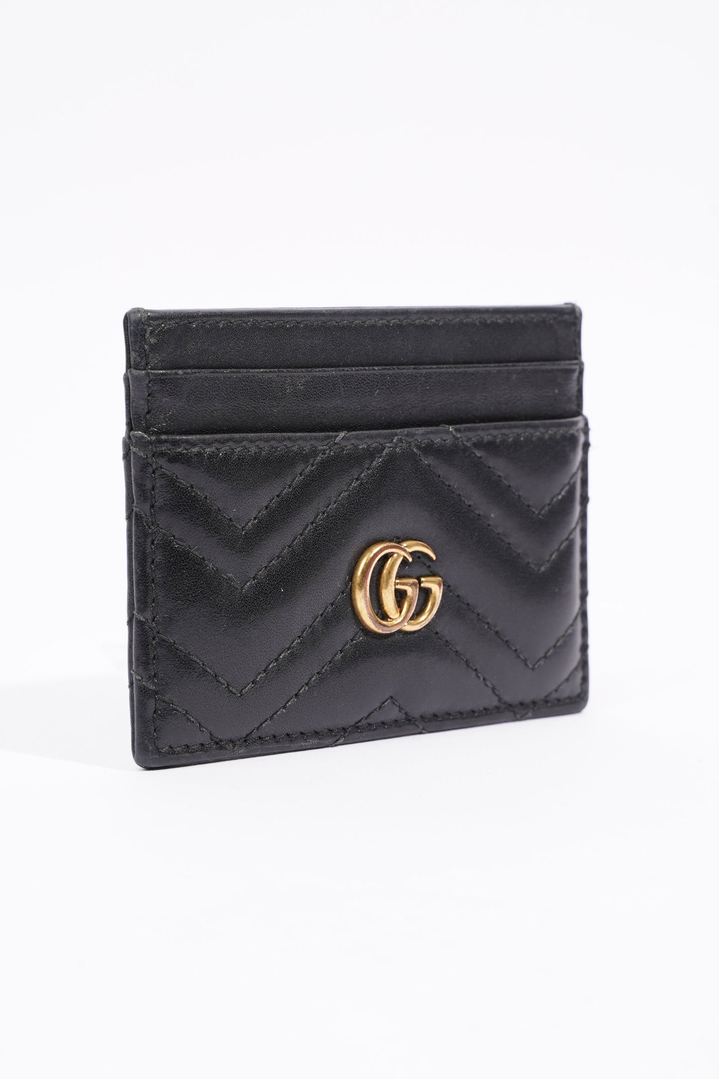 Gucci Marmont Card Holder Black Leather