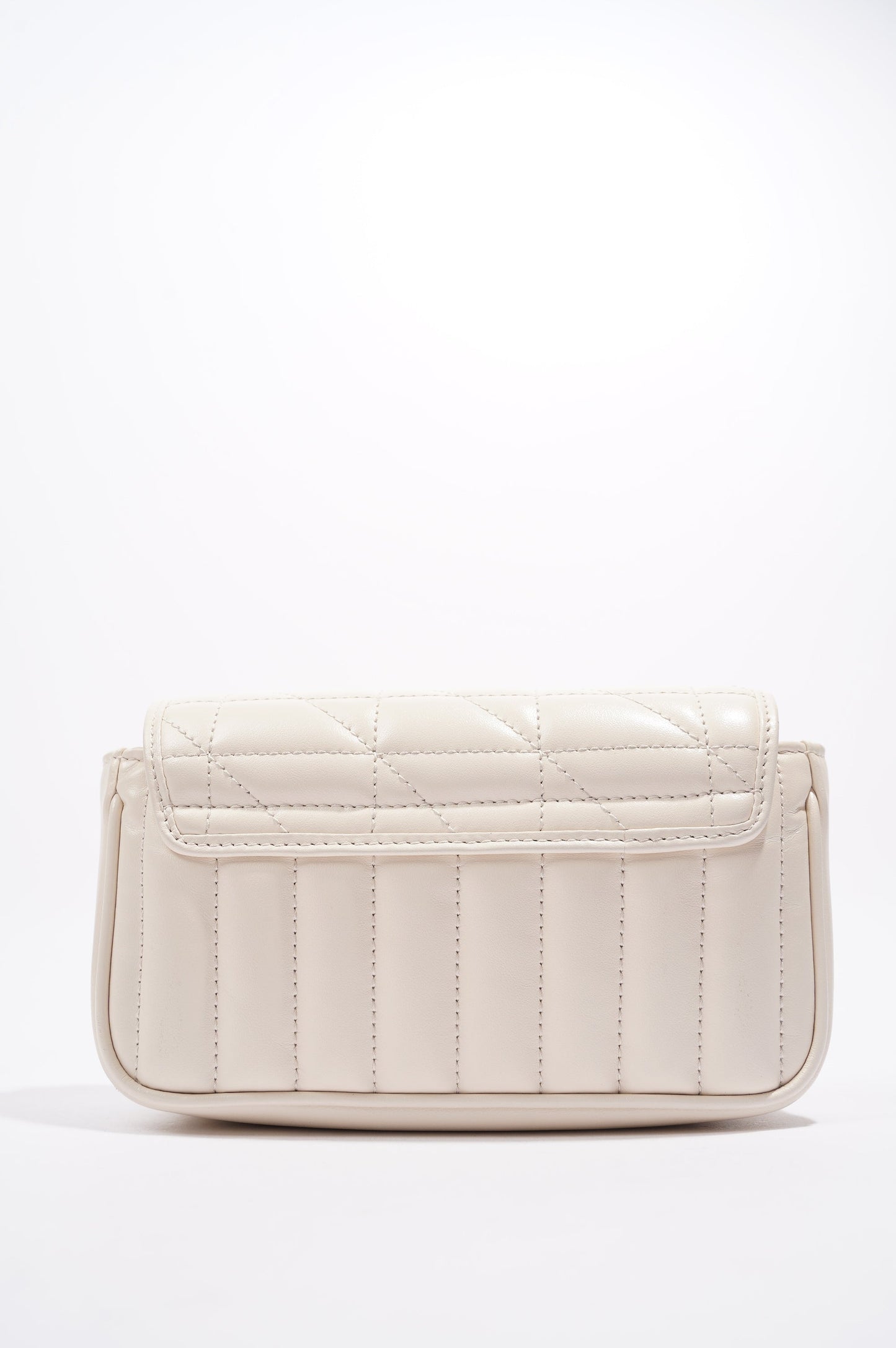 Gucci GG Marmont Super Mini Juniagrey Bag White Leather Mini