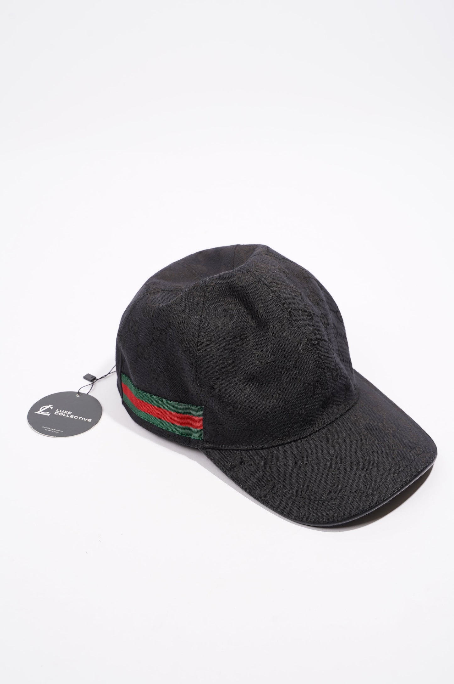 Gucci Web Baseball Hat Black / Green / Red Canvas XL
