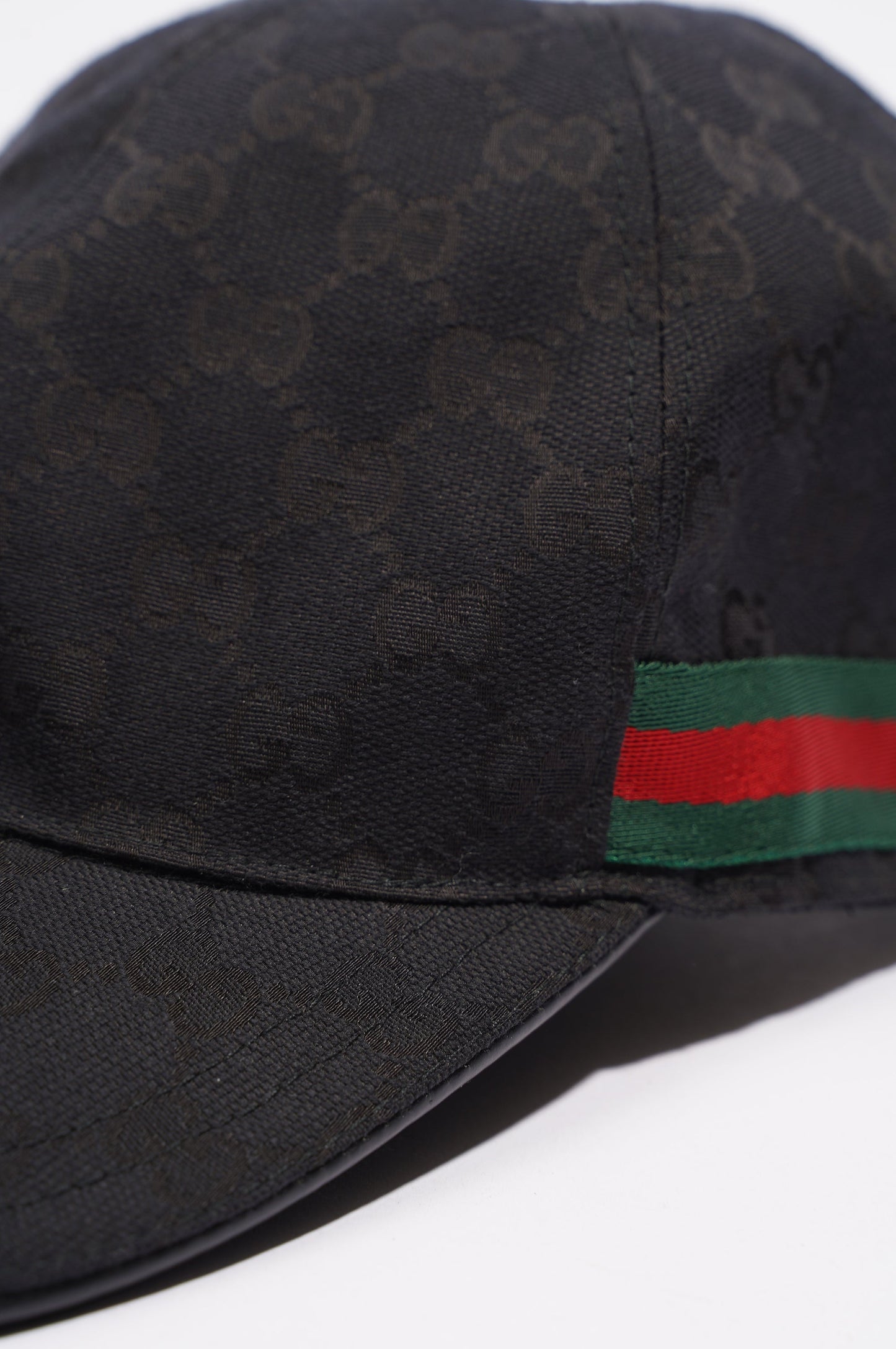 Gucci Web Baseball Hat Black / Green / Red Canvas XL