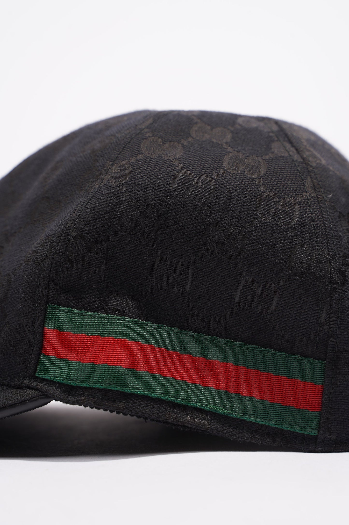 Gucci Web Baseball Hat Black / Green / Red Canvas XL