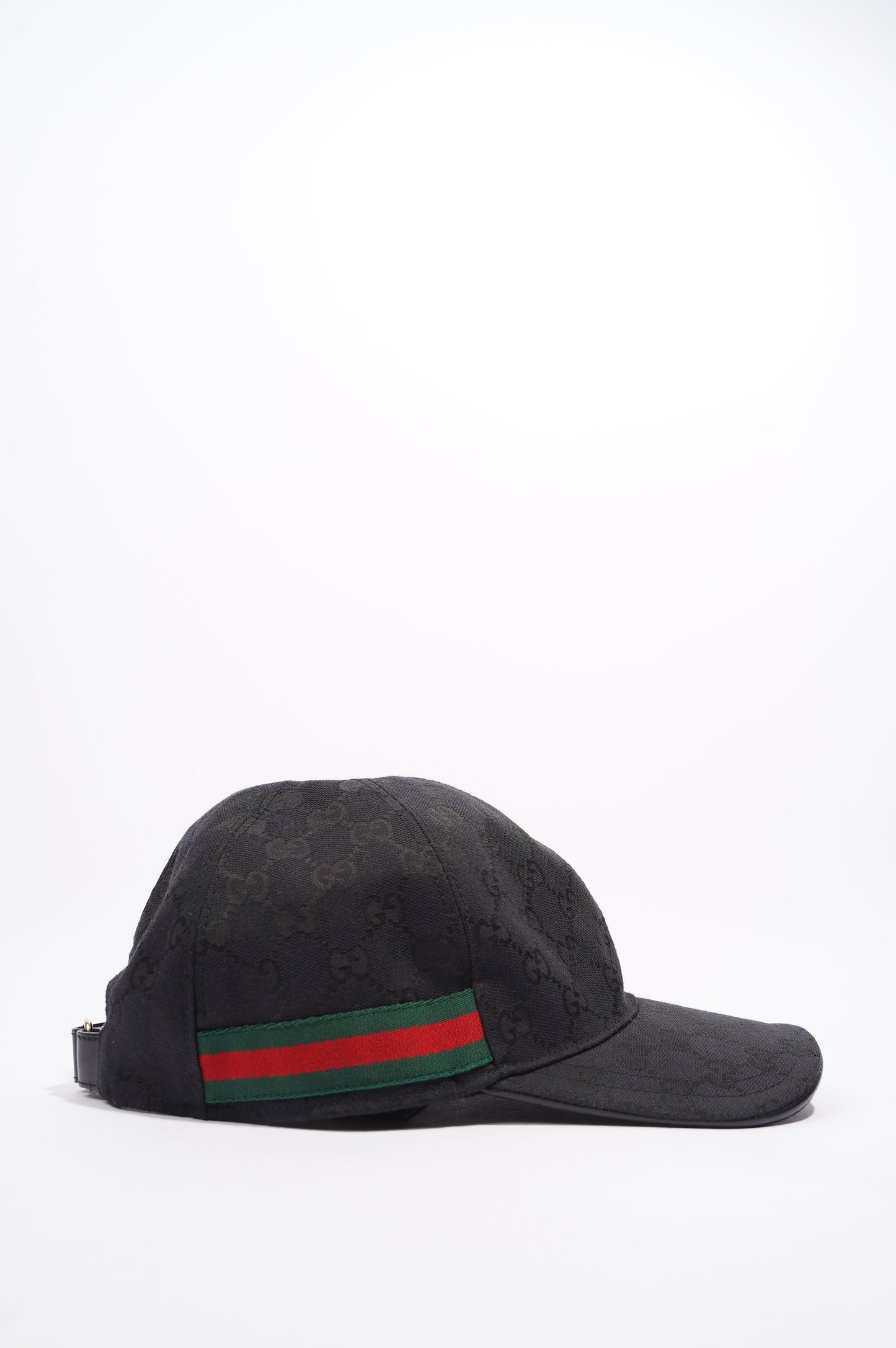 Gucci Web Baseball Hat Black / Green / Red Canvas XL