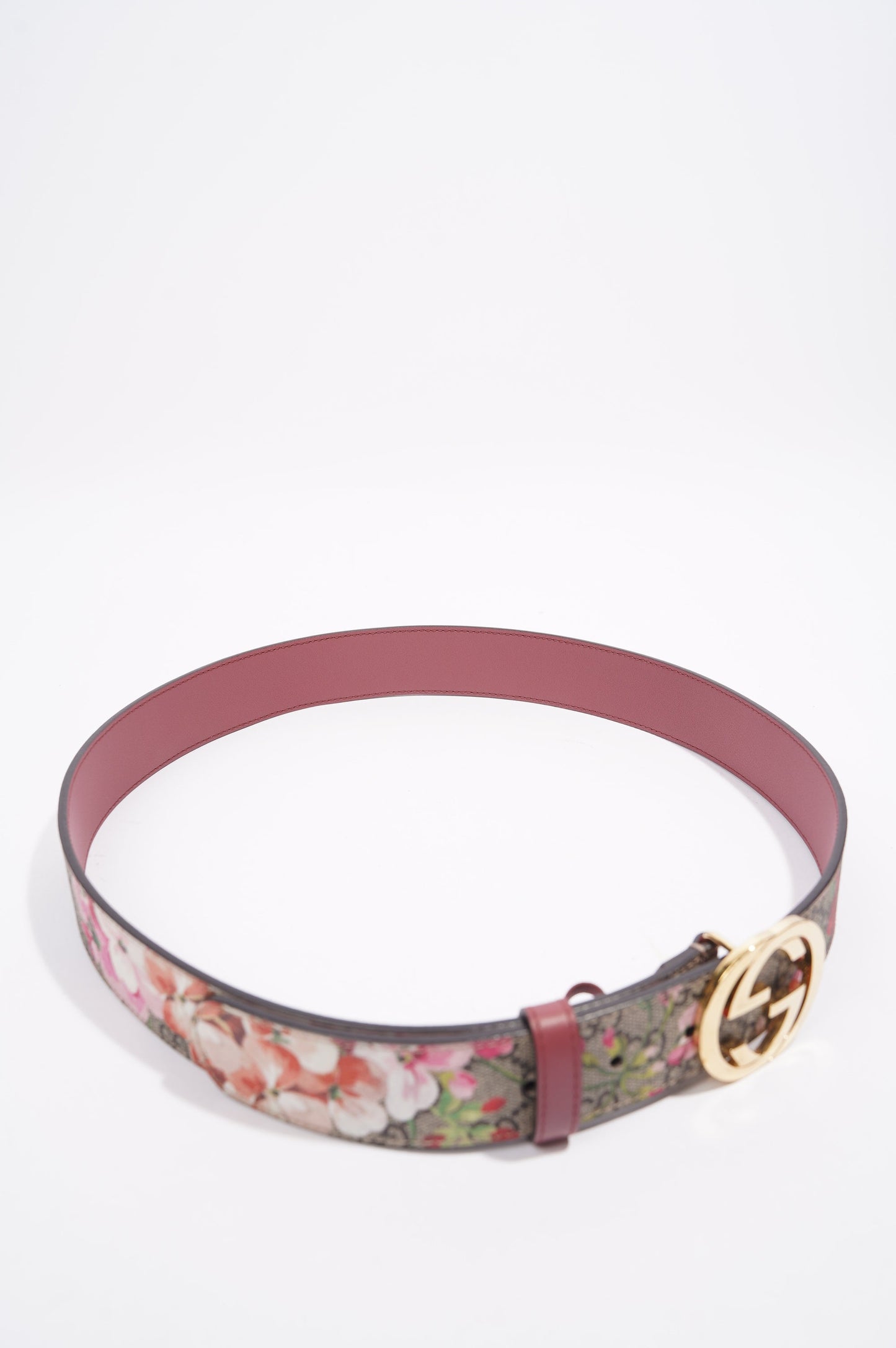 Gucci Interlocking Belt Floral / Supreme Canvas 95cm 38"