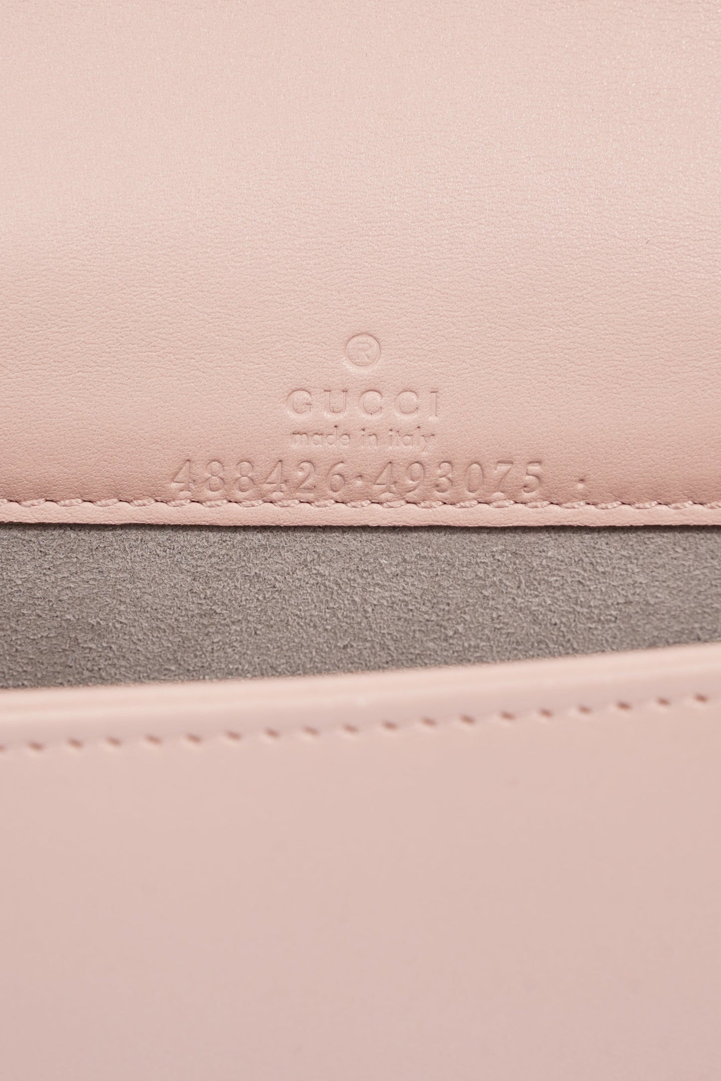 Gucci Marmont Chain Flap Pink Leather Mini