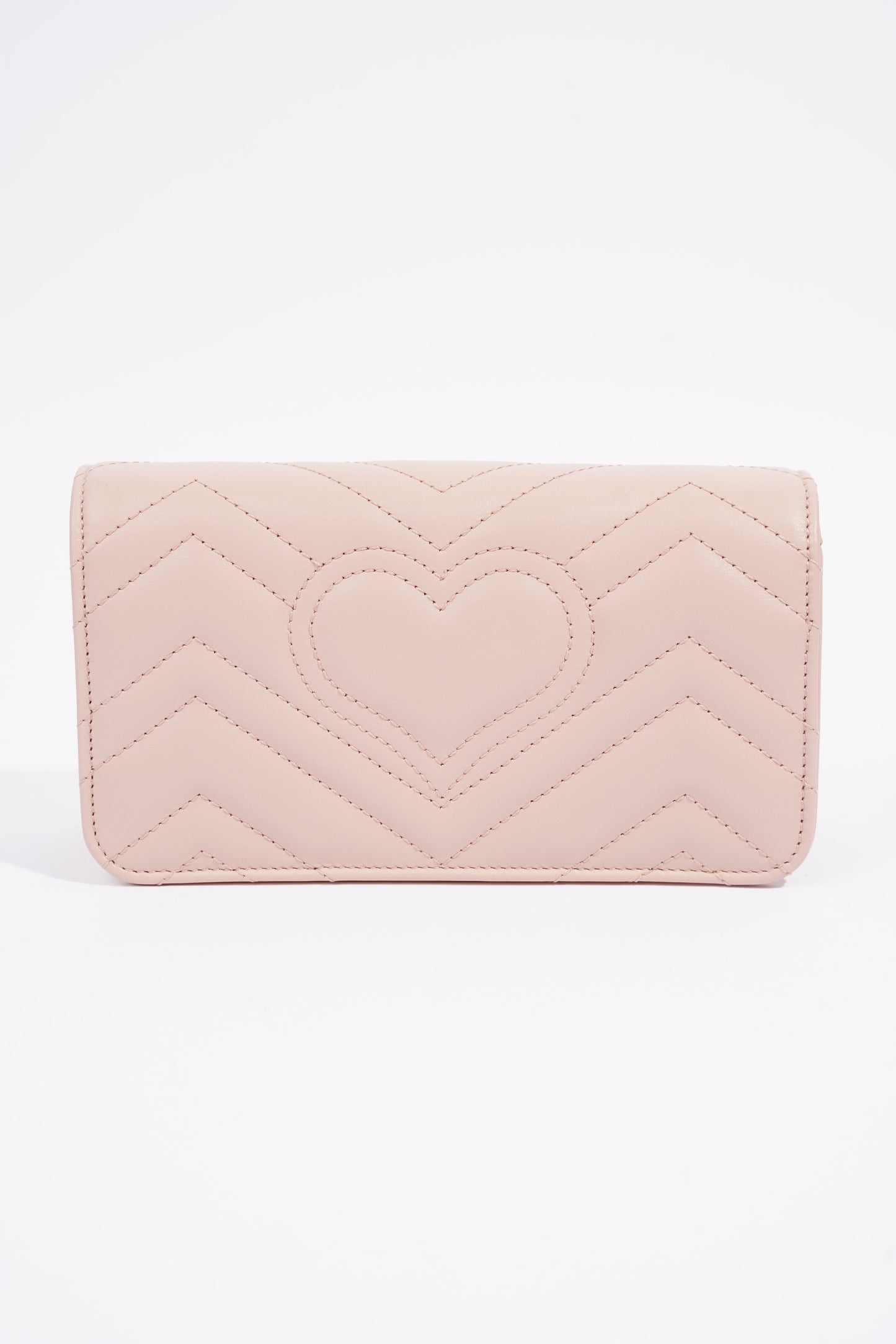 Gucci Marmont Chain Flap Pink Leather Mini