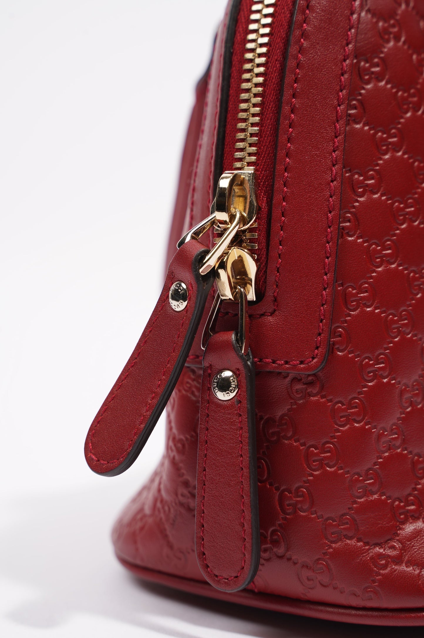 Gucci Dome Bag Red Leather Small