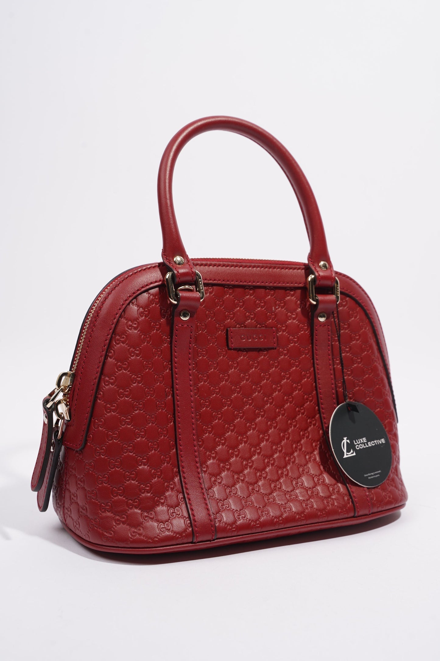Gucci Dome Bag Red Leather Small
