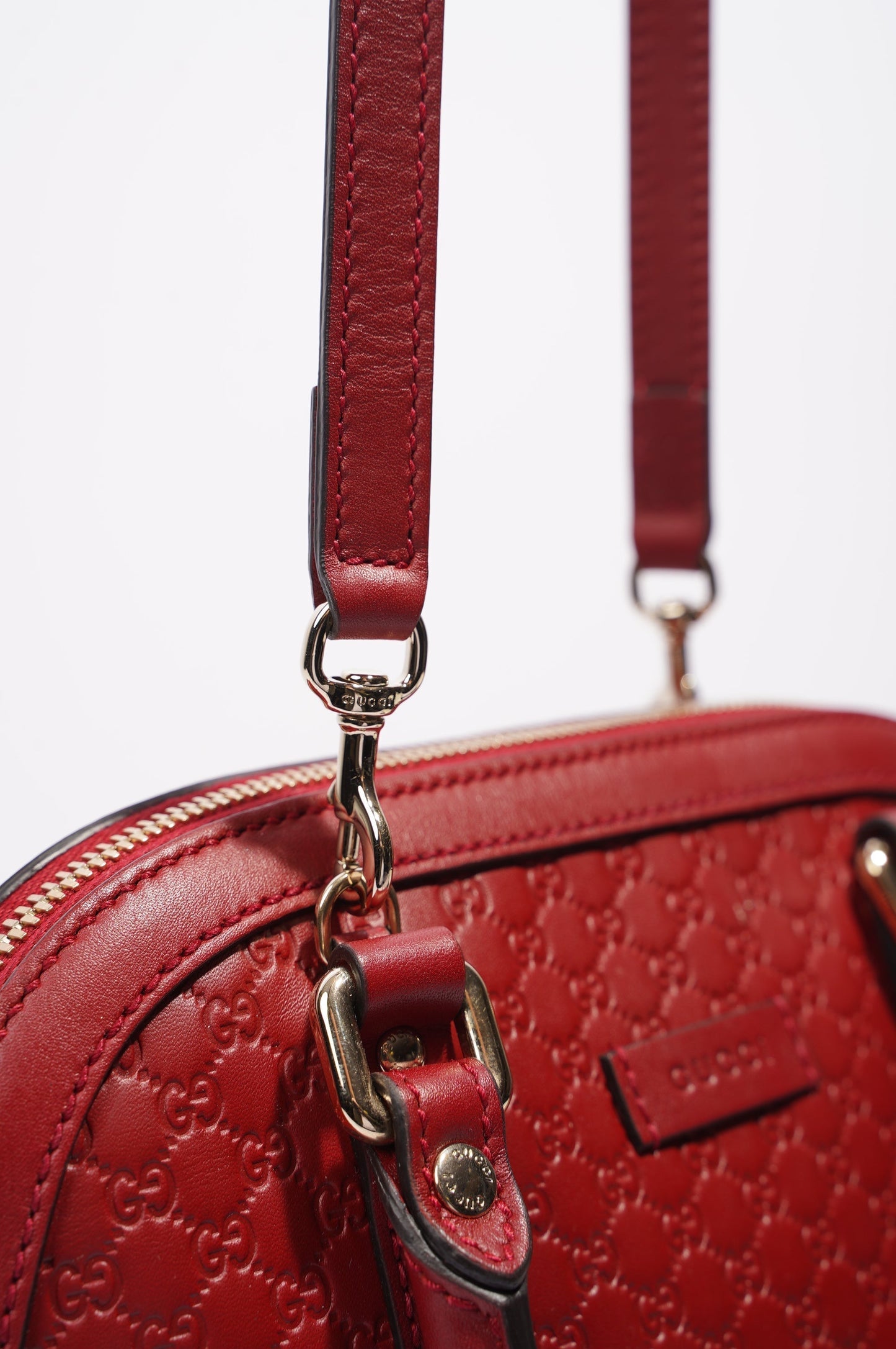 Gucci Dome Bag Red Leather Small
