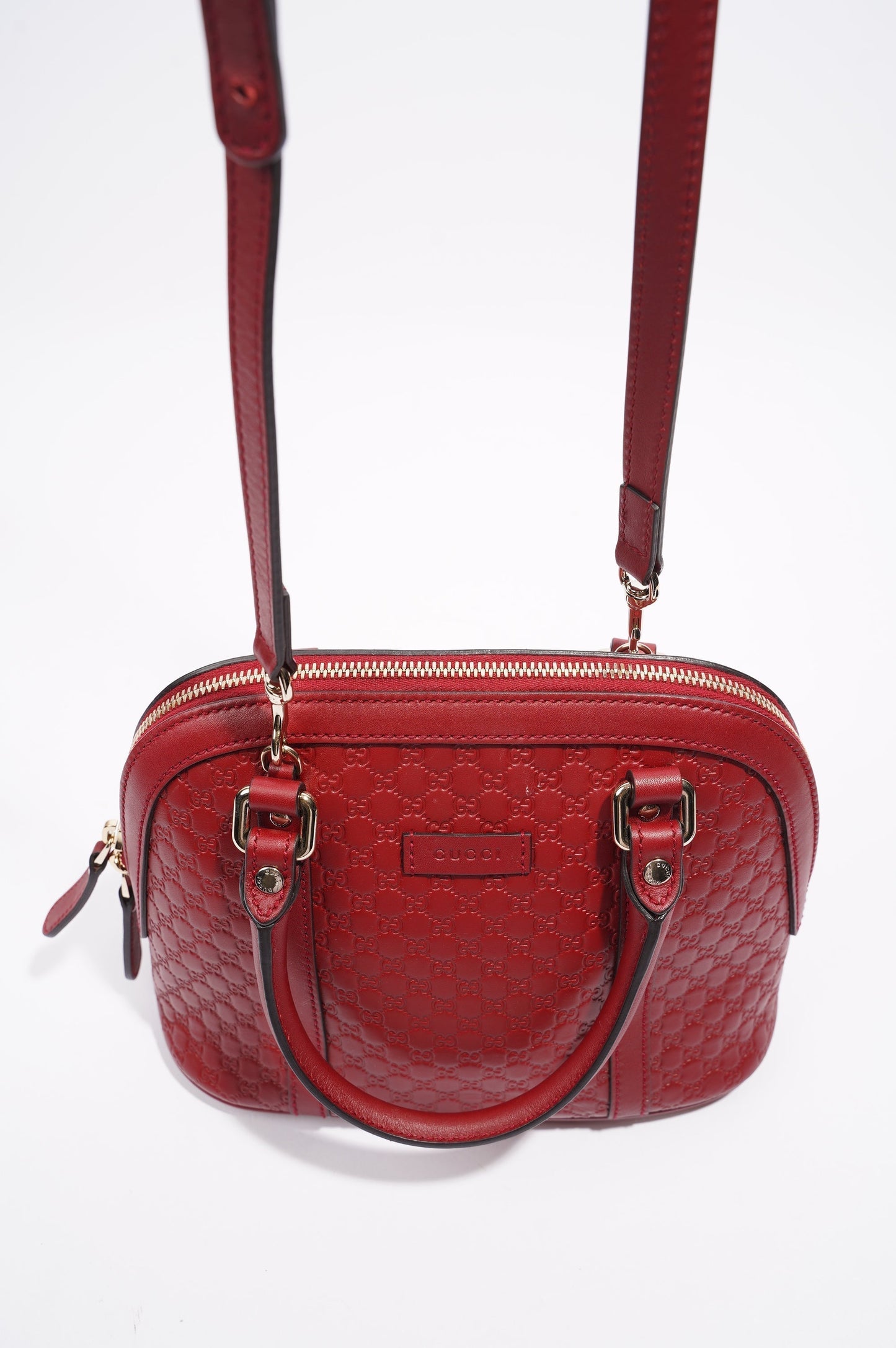 Gucci Dome Bag Red Leather Small