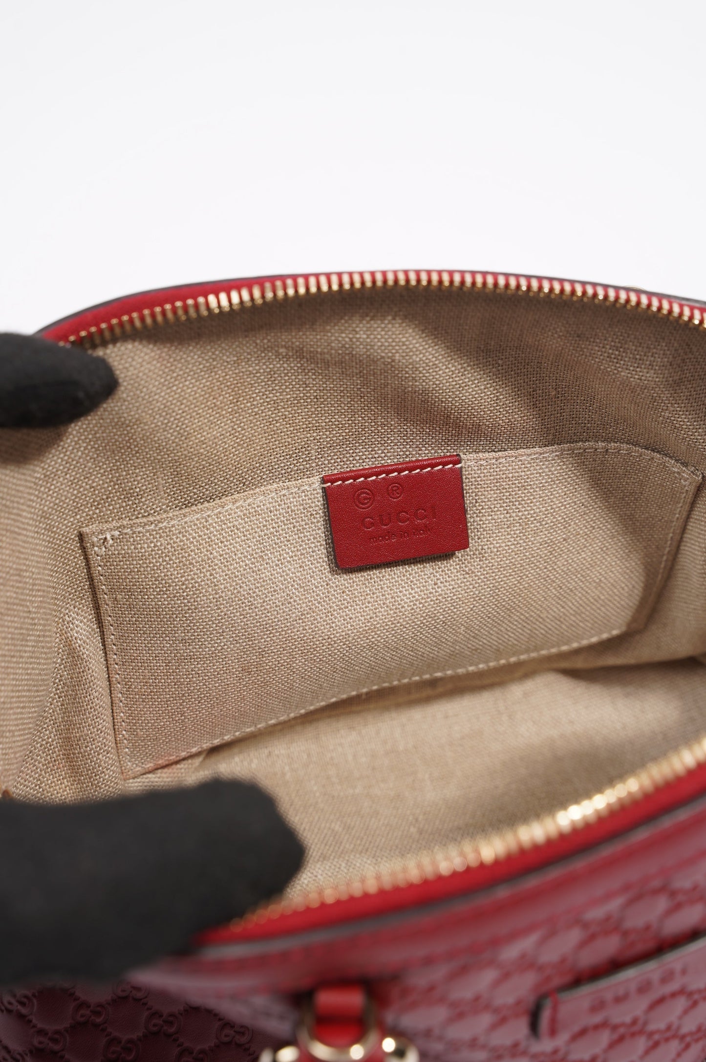 Gucci Dome Bag Red Leather Small