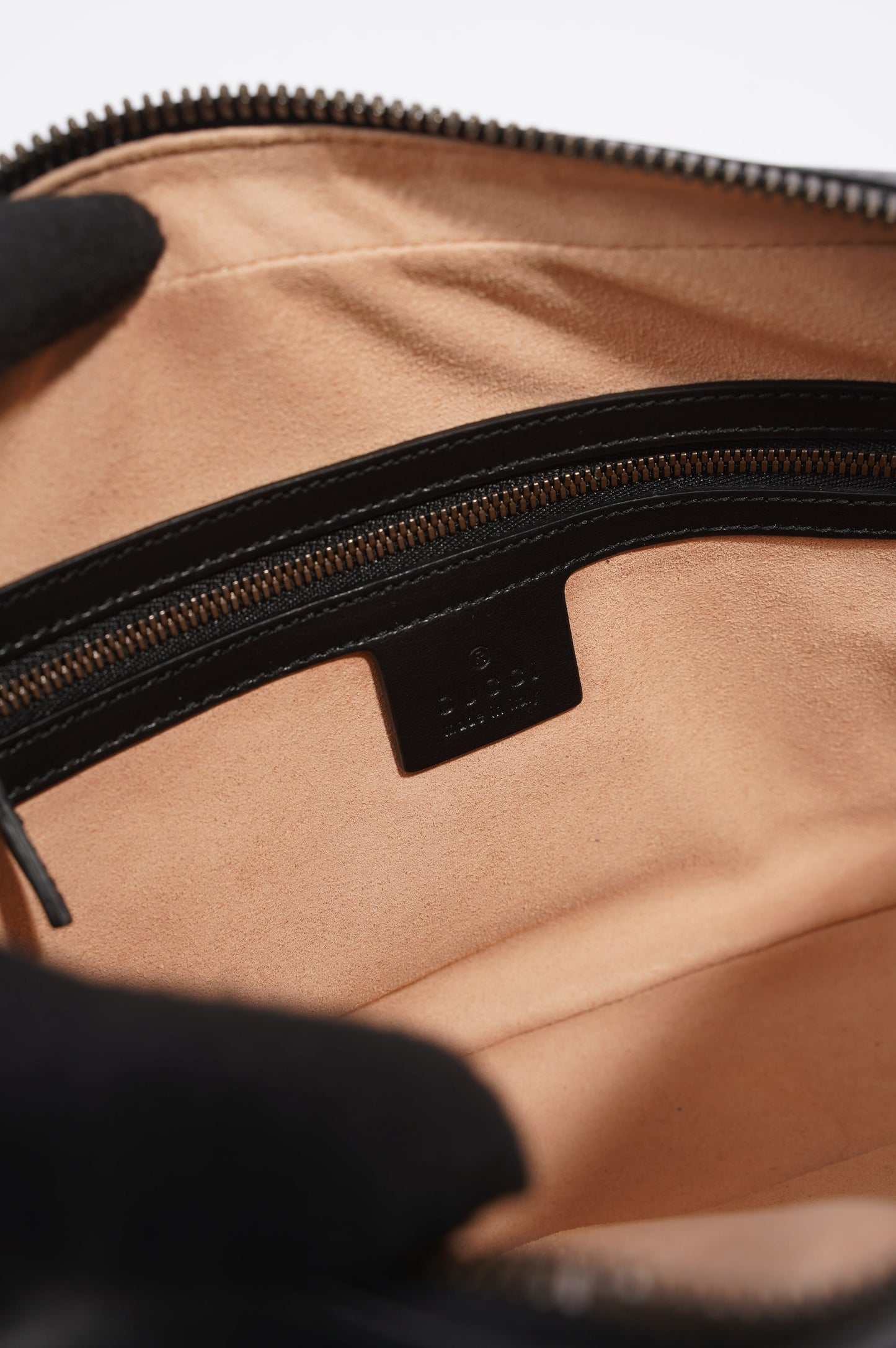 Gucci Marmont Belt Bag Black Matelasse Leather 80cm 32"