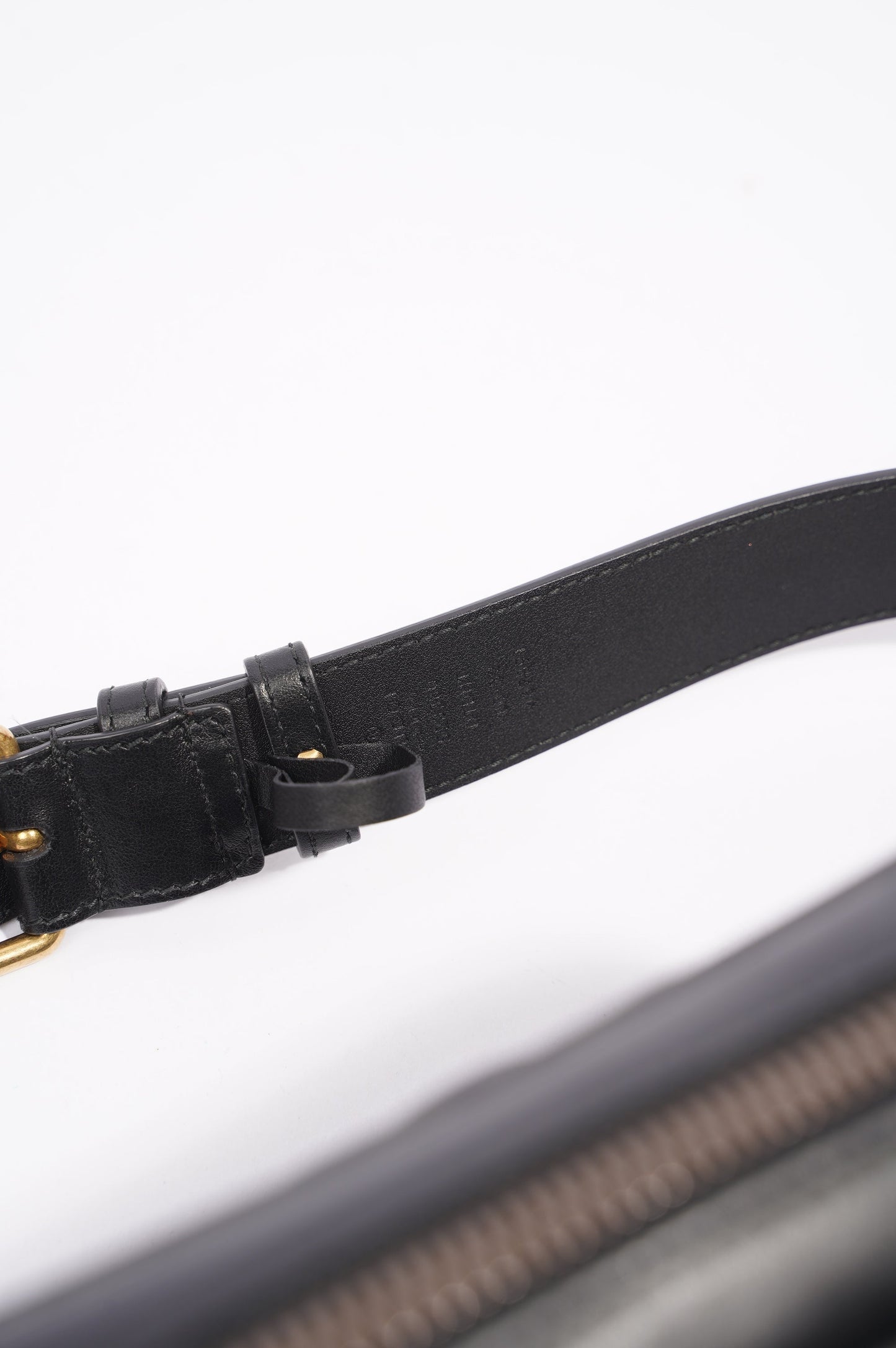 Gucci Marmont Belt Bag Black Matelasse Leather 80cm 32"
