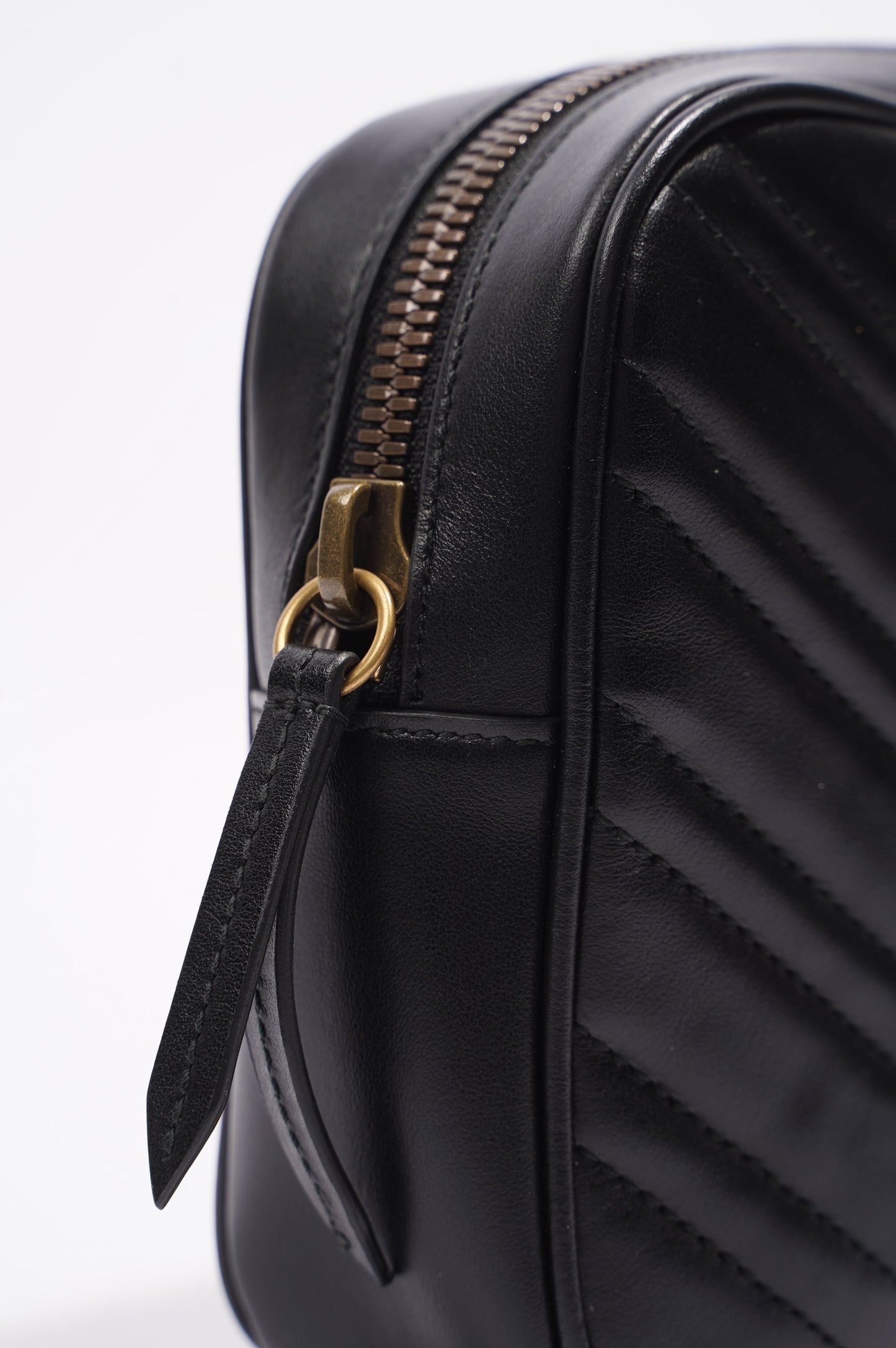 Gucci Marmont Belt Bag Black Matelasse Leather 80cm 32"