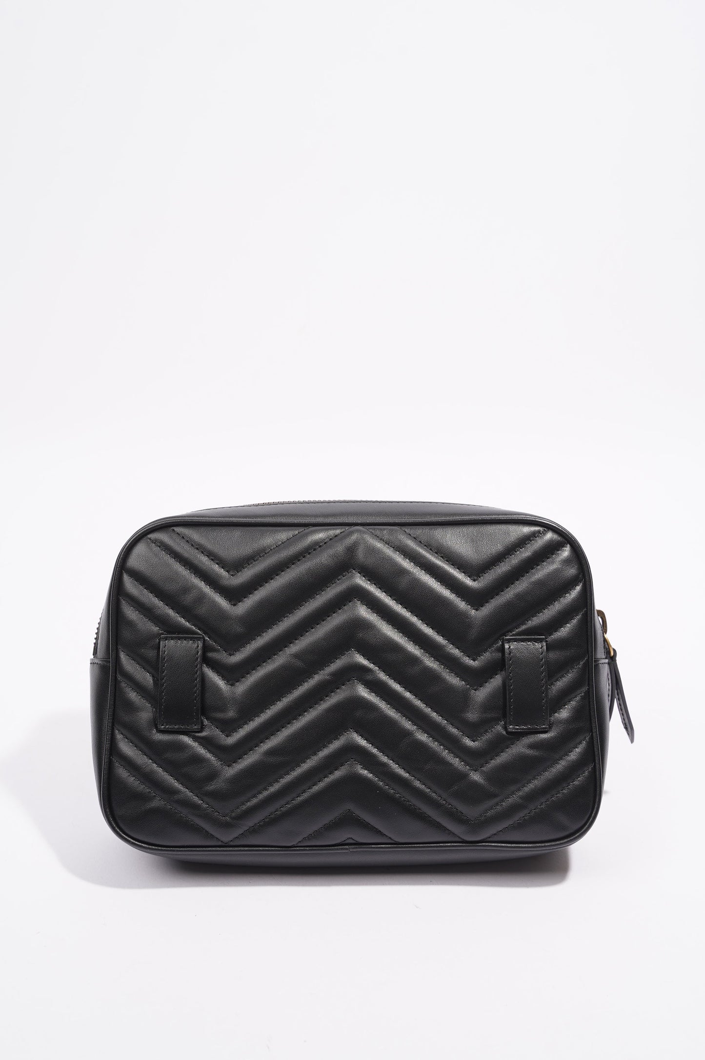Gucci Marmont Belt Bag Black Matelasse Leather 80cm 32"
