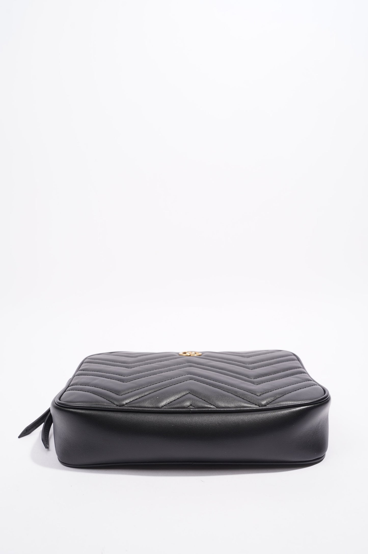 Gucci Marmont Belt Bag Black Matelasse Leather 80cm 32"