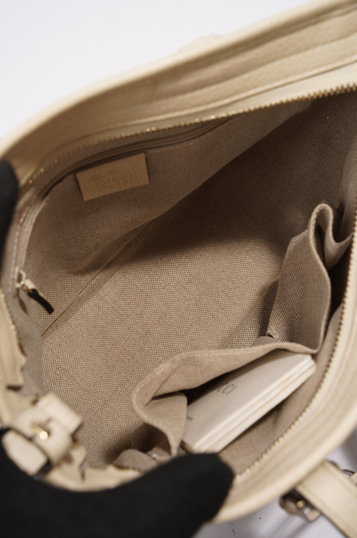 Gucci Bree GG Bag White and monogram Canvas Small