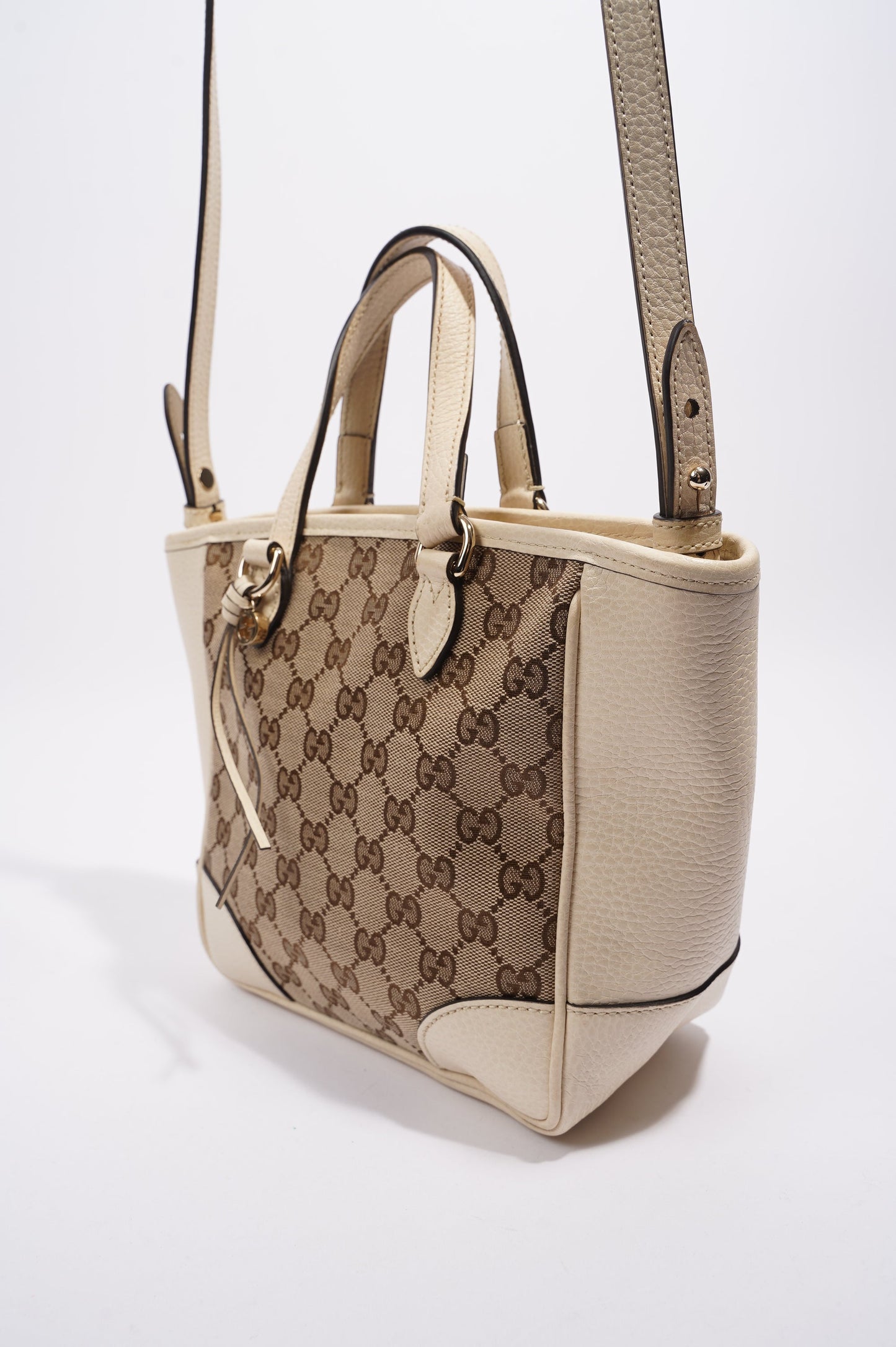 Gucci Bree GG Bag White and monogram Canvas Small