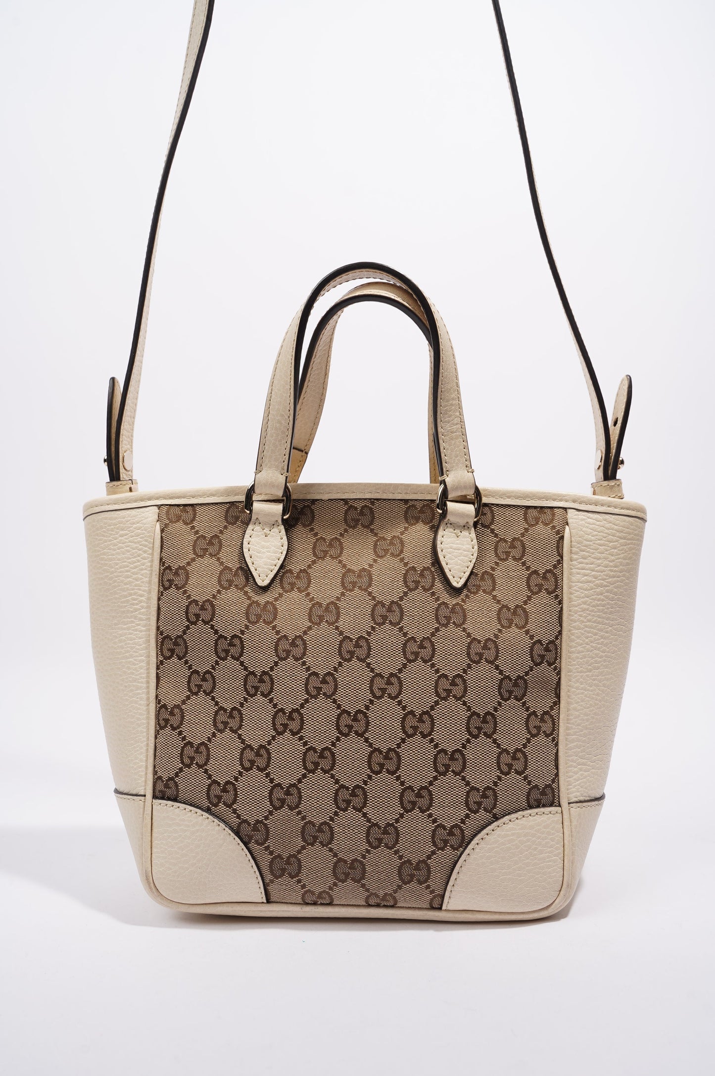 Gucci Bree GG Bag White and monogram Canvas Small