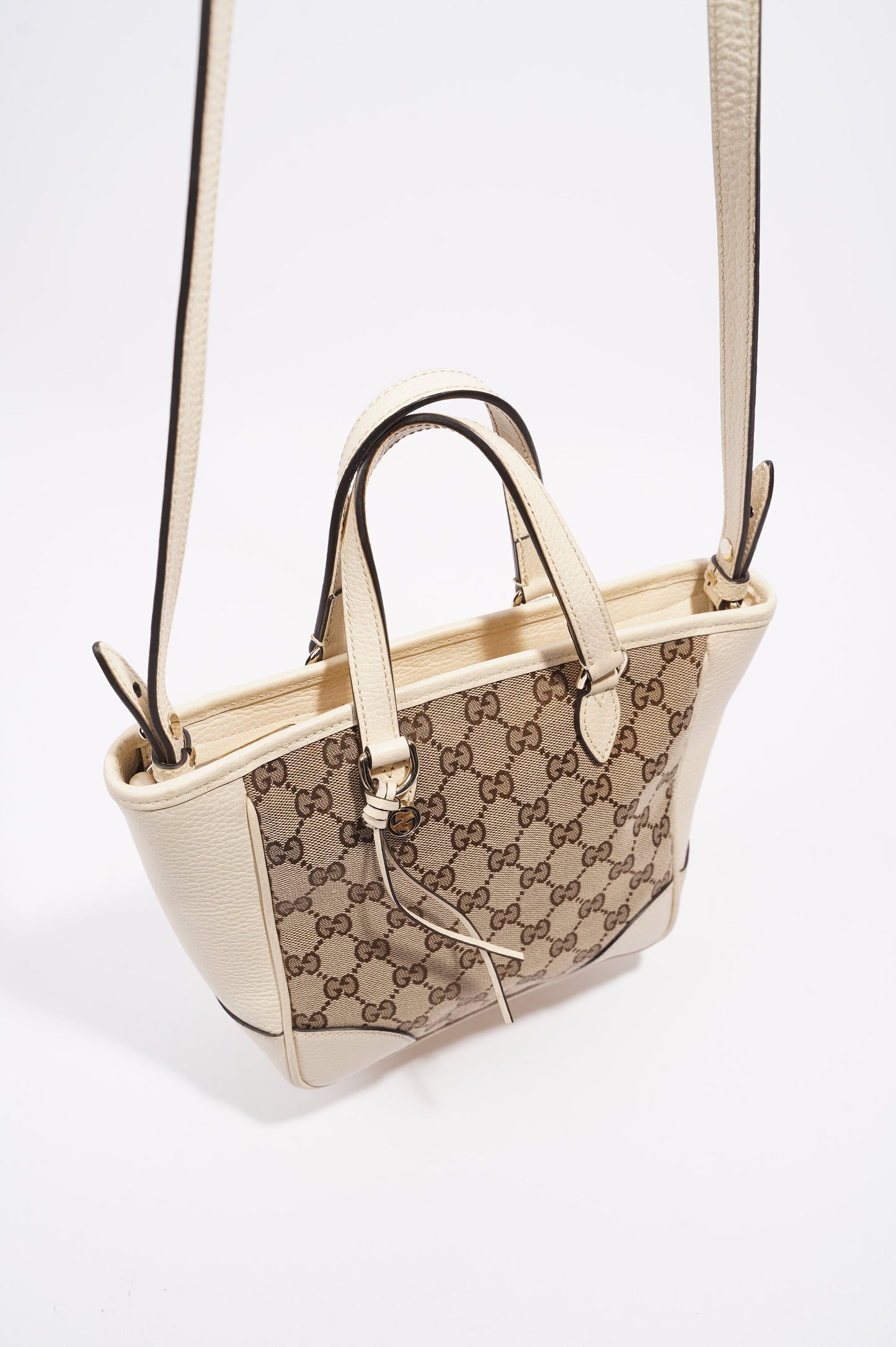 Gucci Bree GG Bag White and monogram Canvas Small