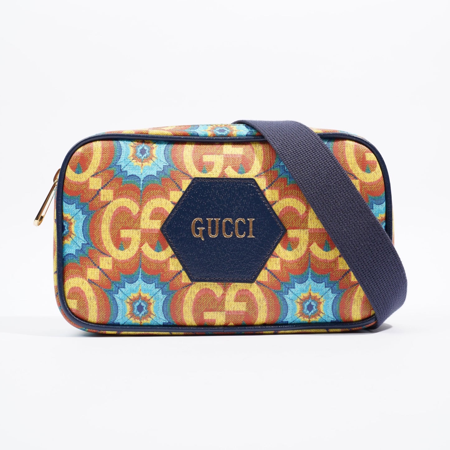 Gucci Kaleidoscope 100 Belt Bag Blue / Orange / Yellow Canvas
