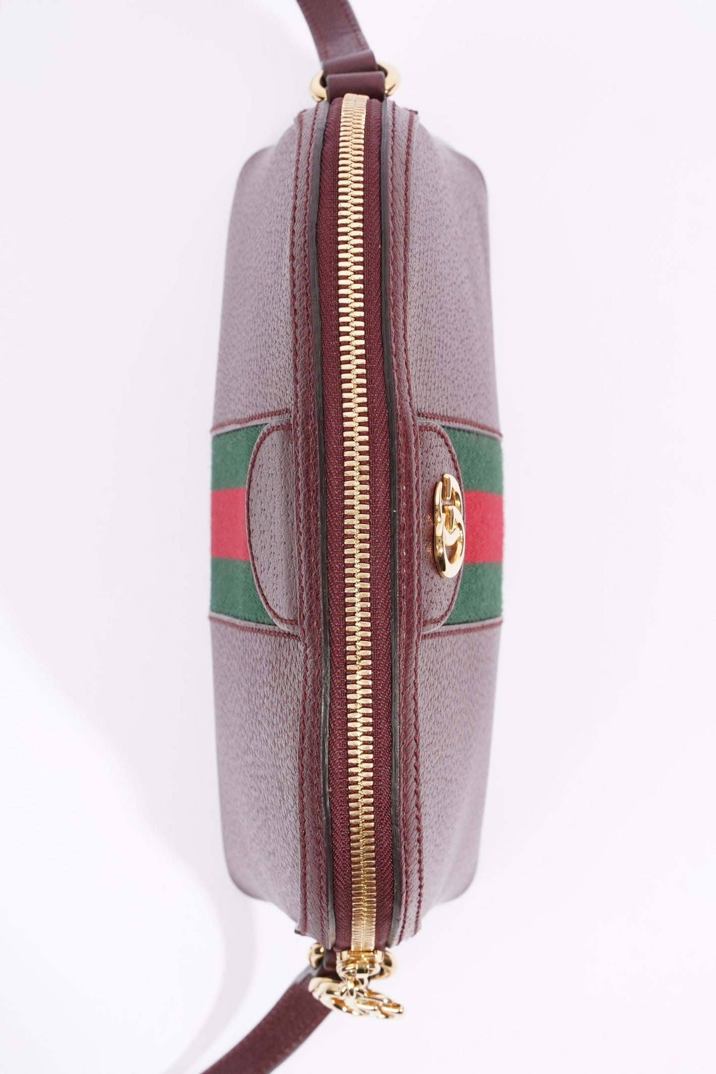 Gucci Ophidia GG Shoulder Bag Wine / Green / Red Leather