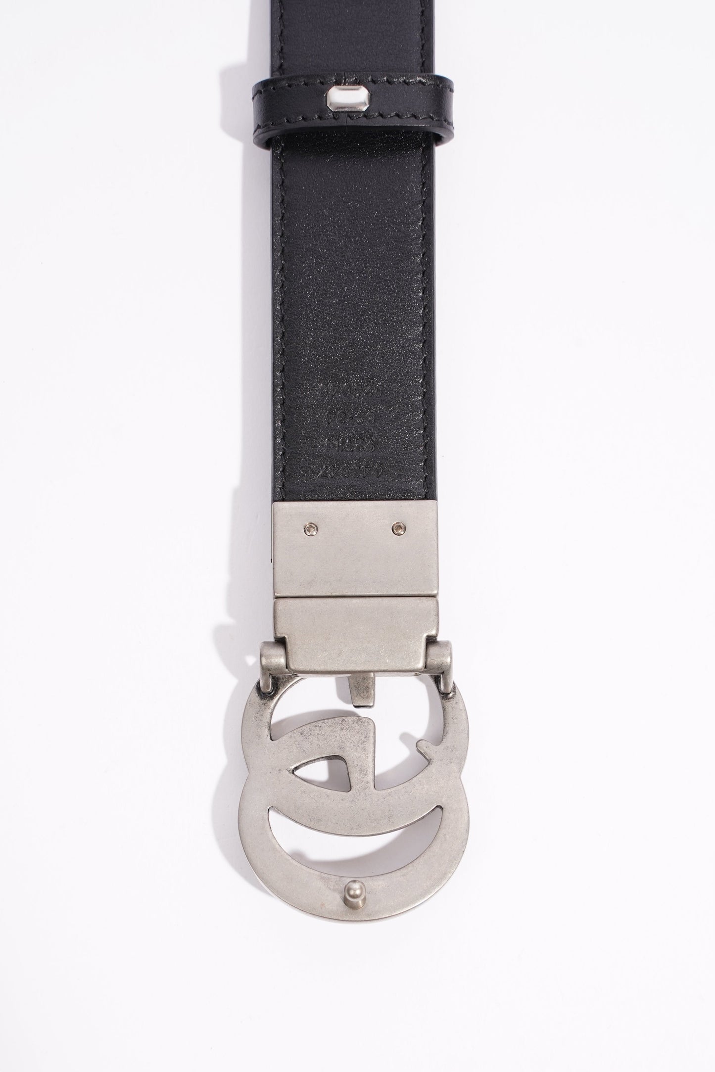 Gucci GG Marmont Reversible Belt Black GG Supreme Canvas 85cm 34"