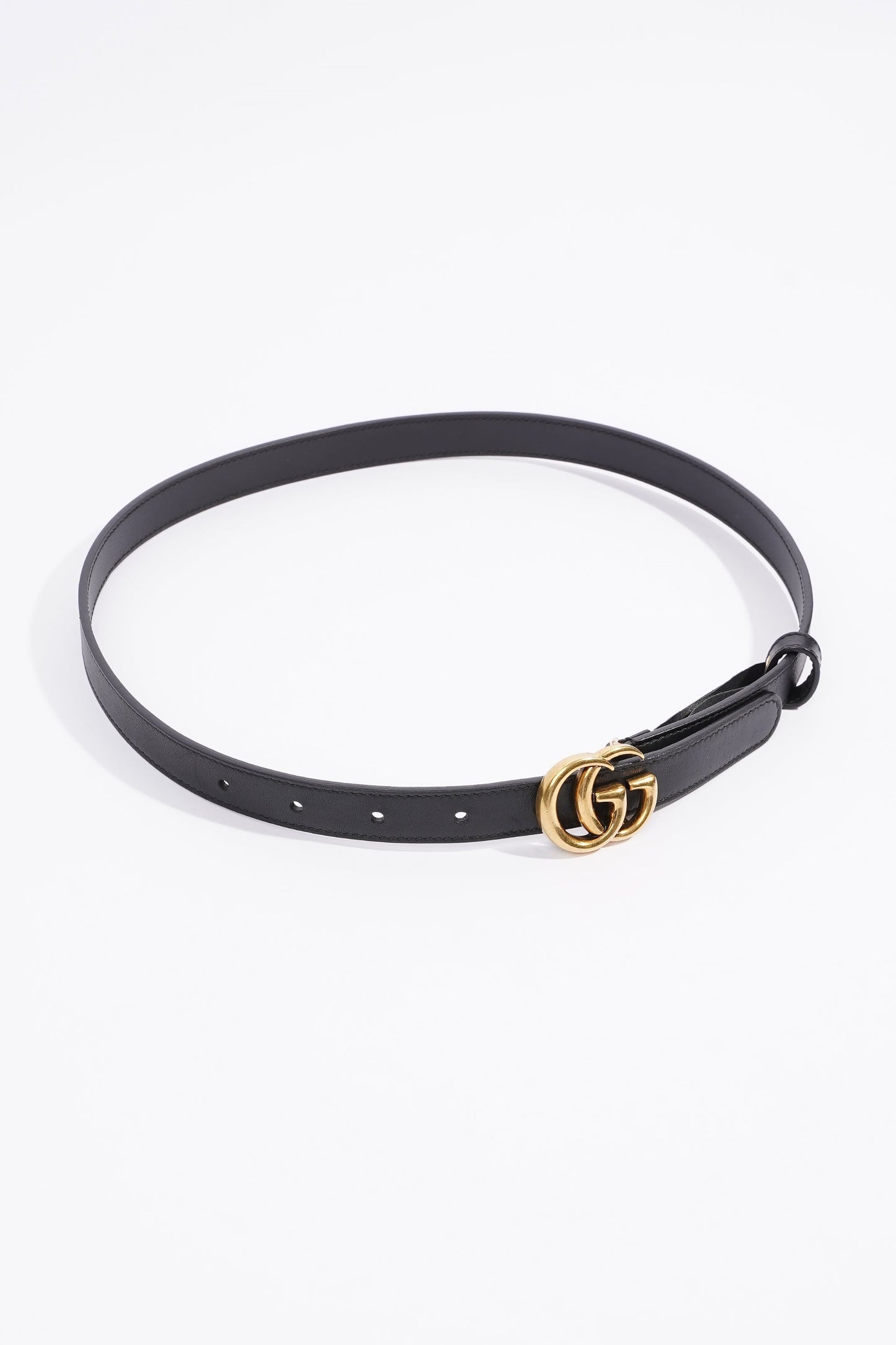 Gucci Marmont Belt Black Leather 70cm
