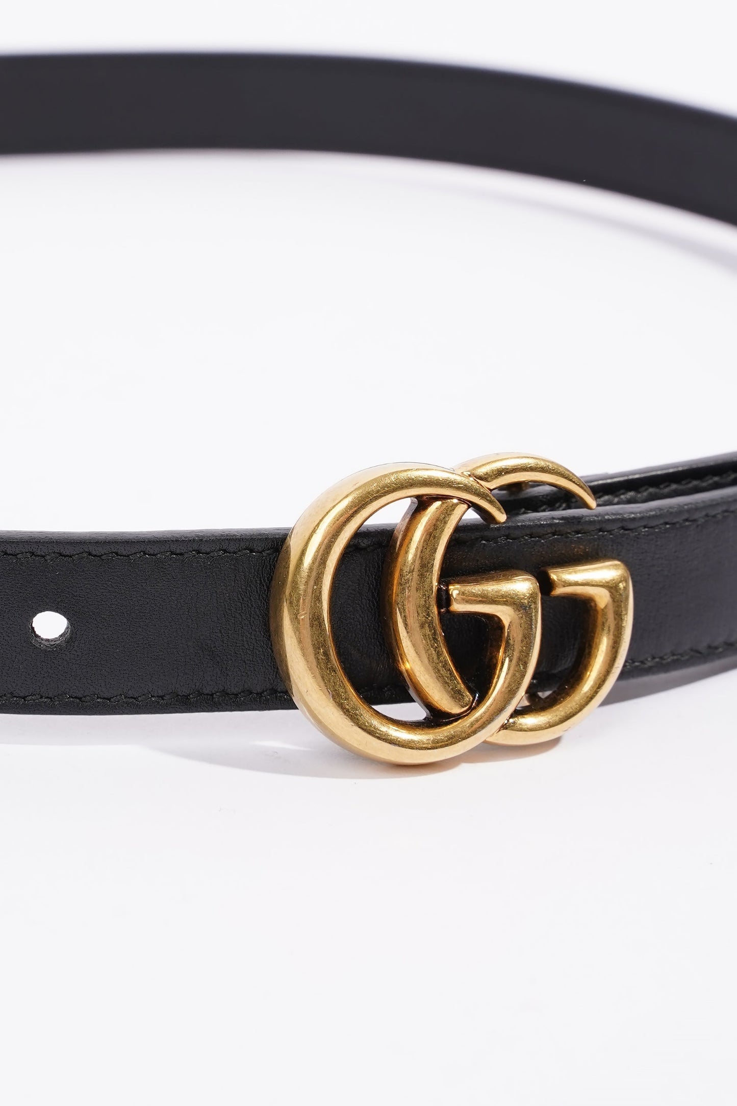 Gucci Marmont Belt Black Leather 70cm