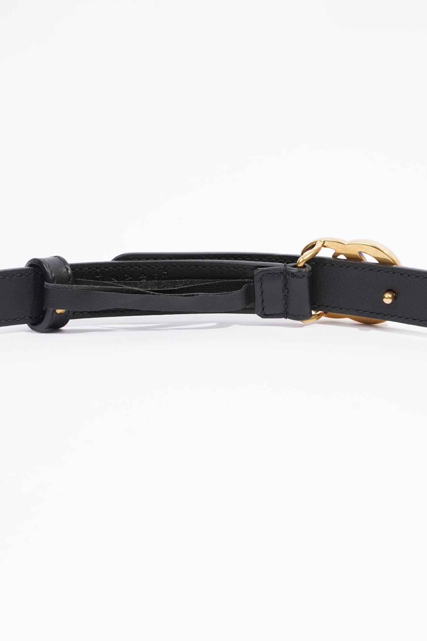 Gucci Marmont Belt Black Leather 70cm