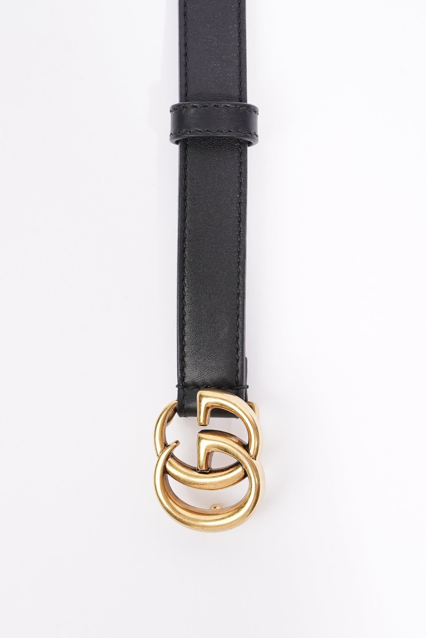 Gucci Marmont Belt Black Leather 70cm