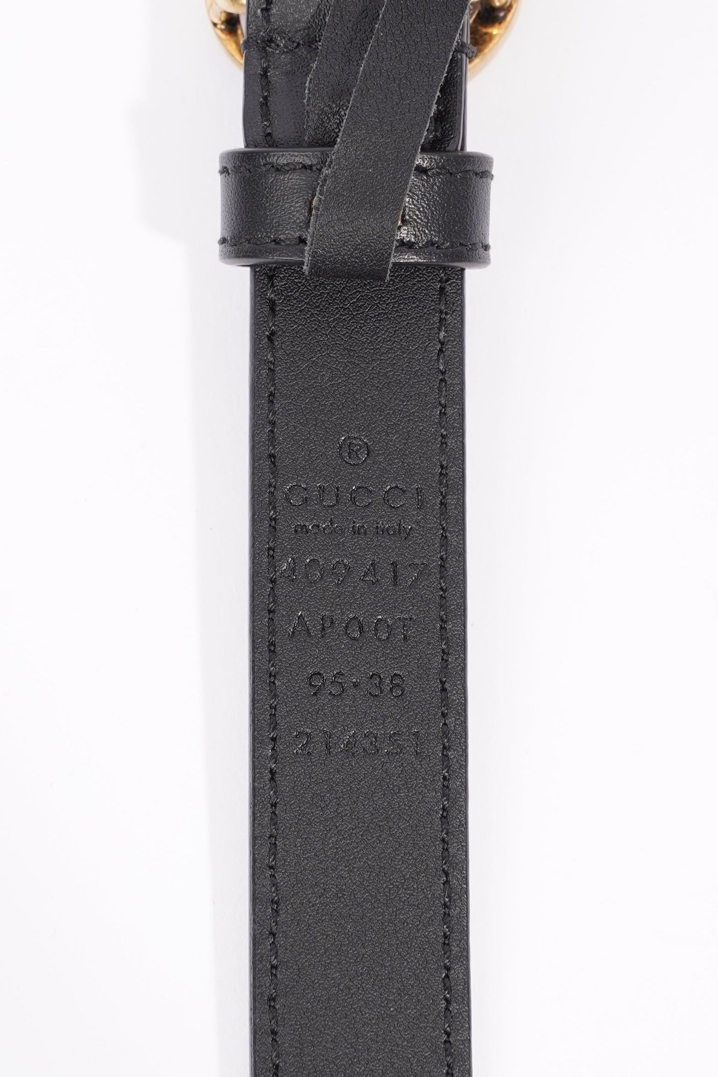 Gucci Marmont Belt Black Leather 95cm