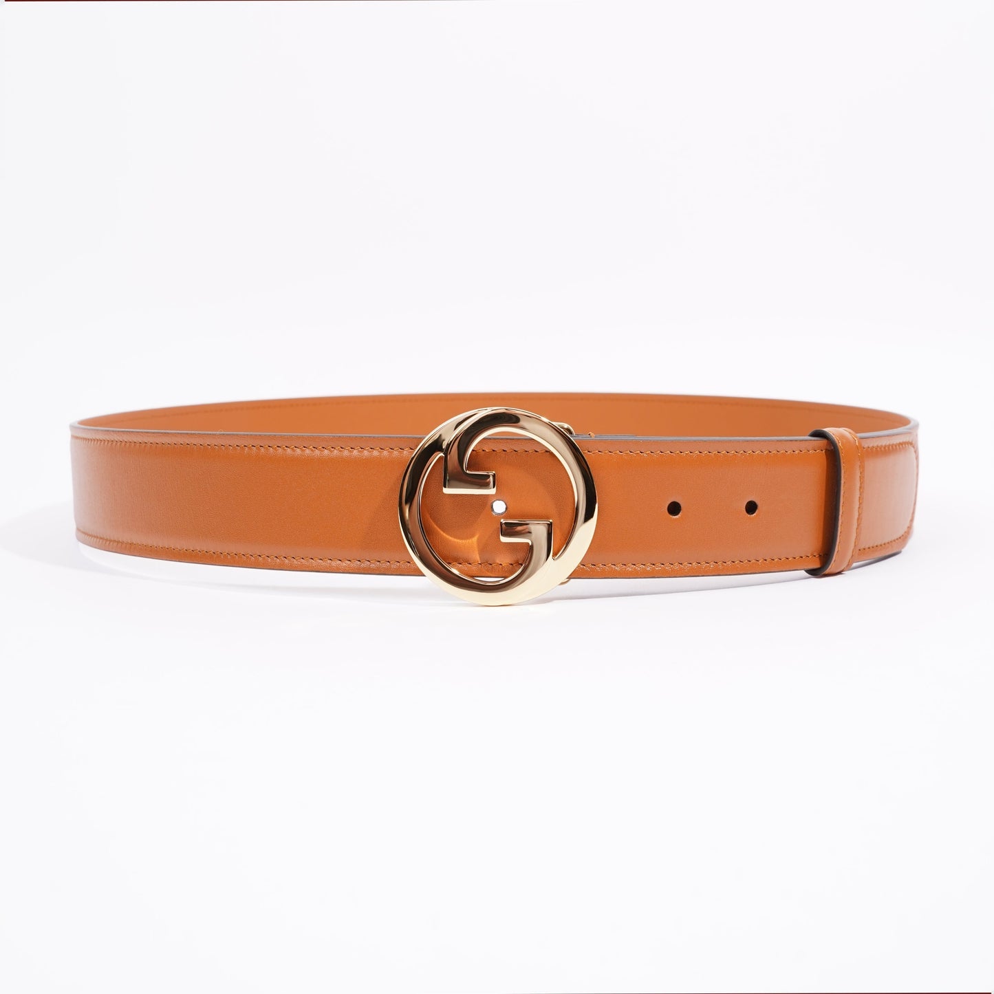 Gucci Interlock GG Belt Tan Leather 100cm