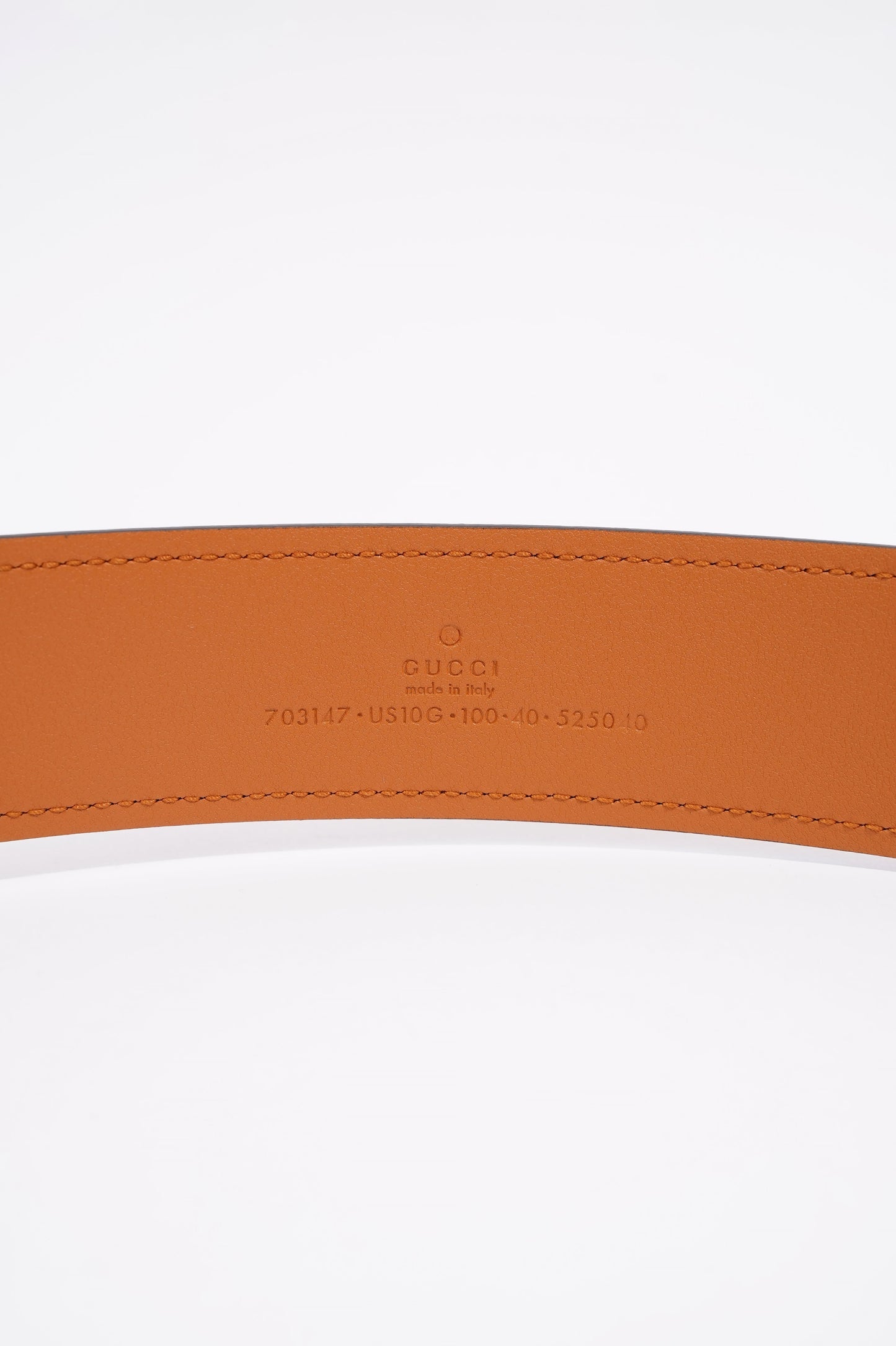 Gucci Interlock GG Belt Tan Leather 100cm