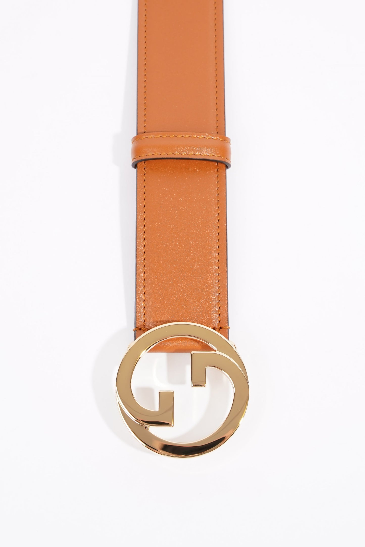 Gucci Interlock GG Belt Tan Leather 100cm