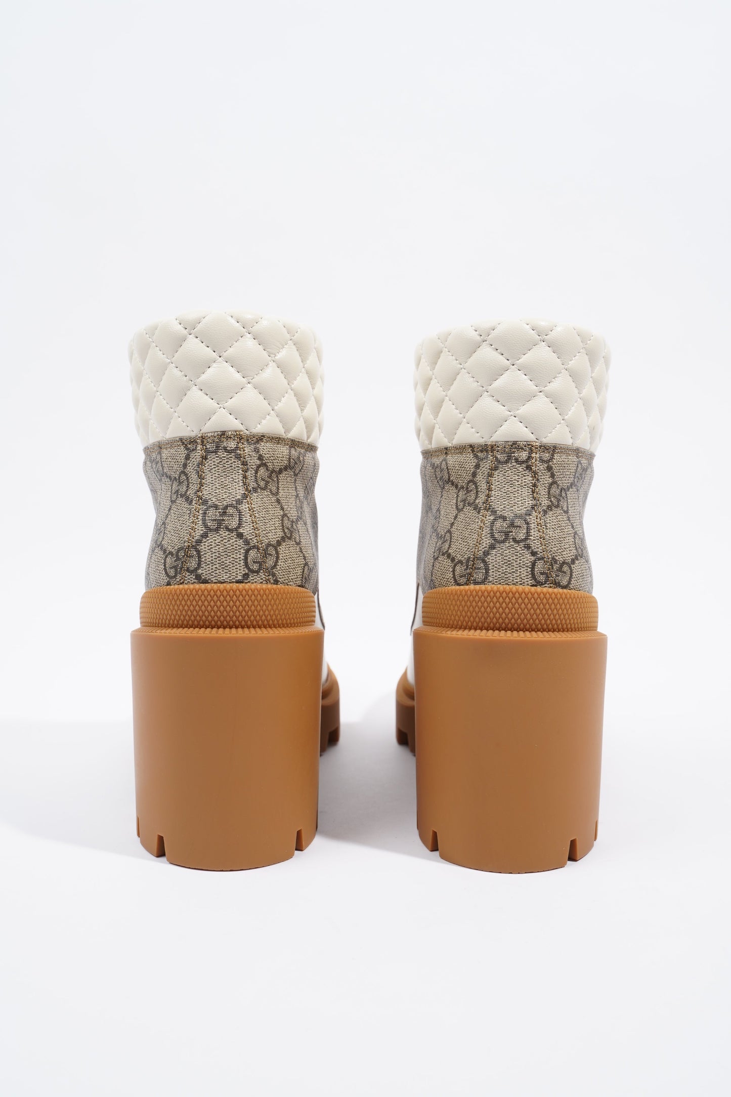 Gucci GG Ankle Boot White / Supreme Leather EU 41 UK 8