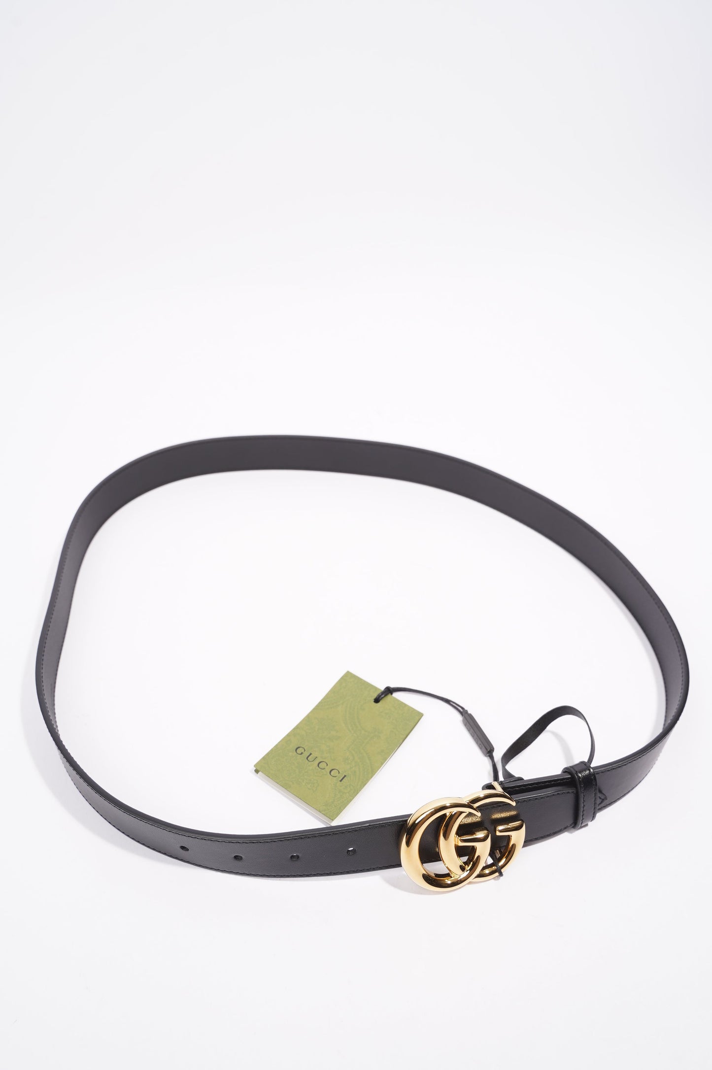 Gucci Marmont Belt Black Leather 100cm