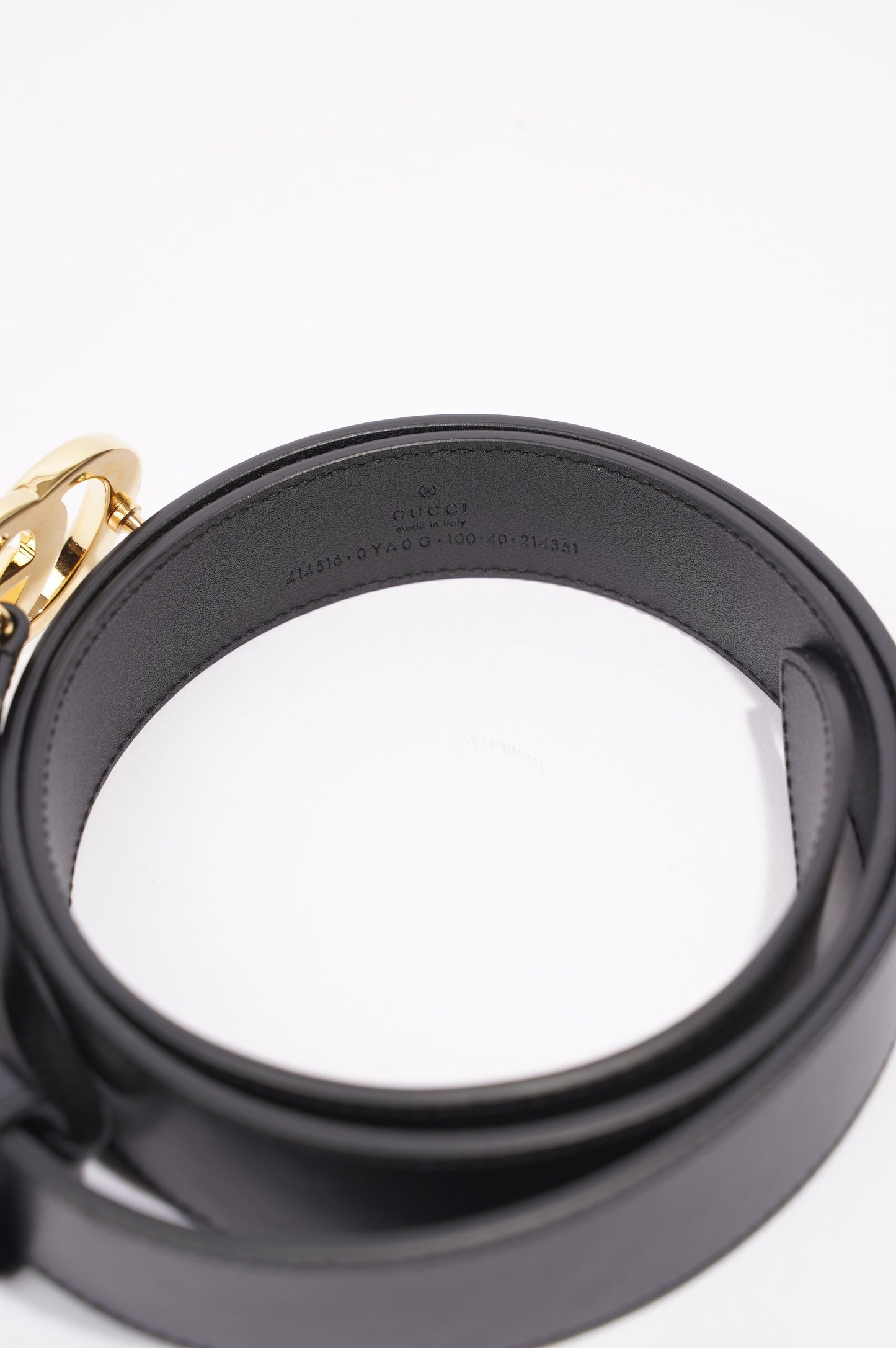 Gucci Marmont Belt Black Leather 100cm