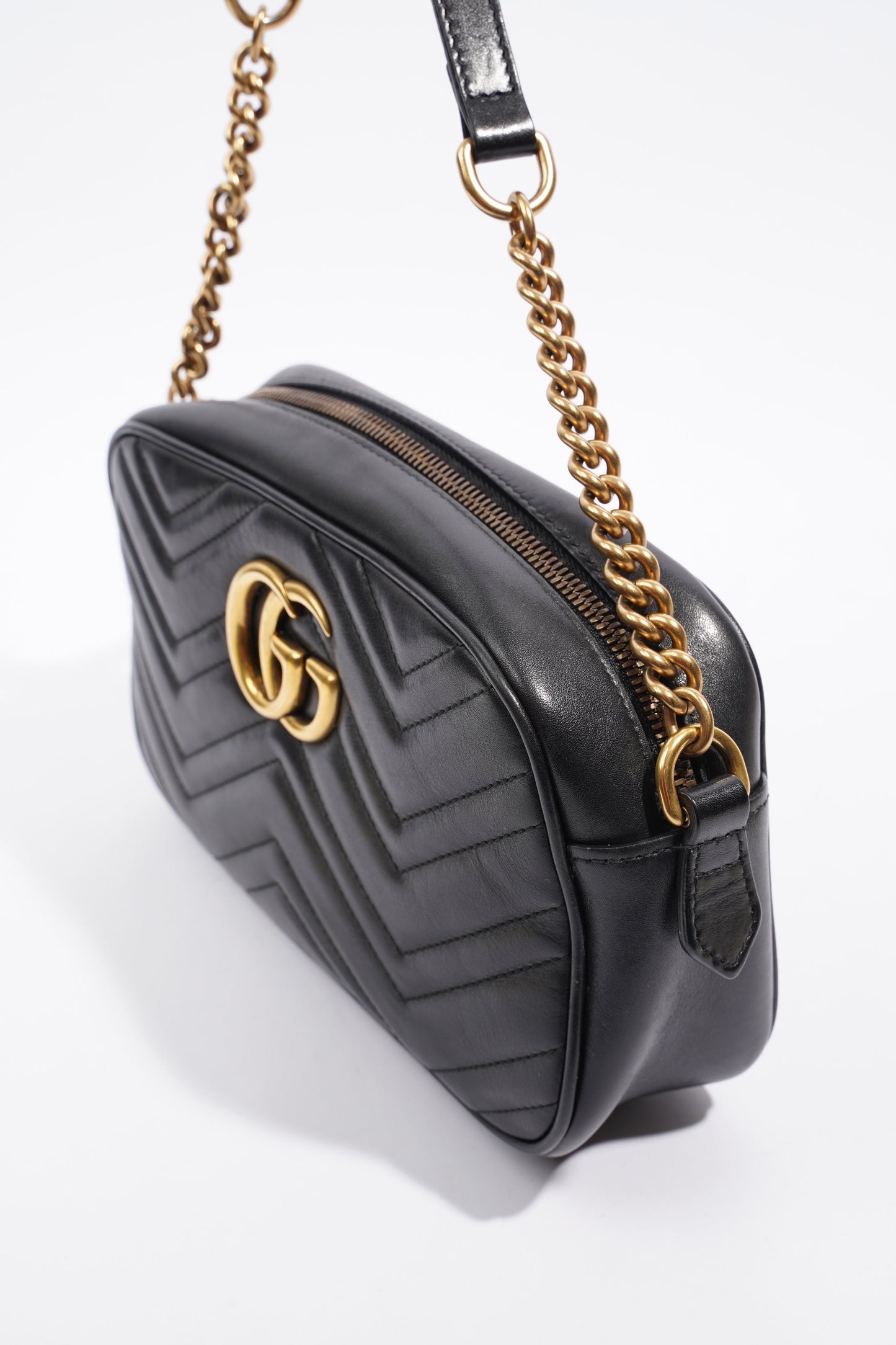 Gucci GG Marmont Bag Black Leather Small