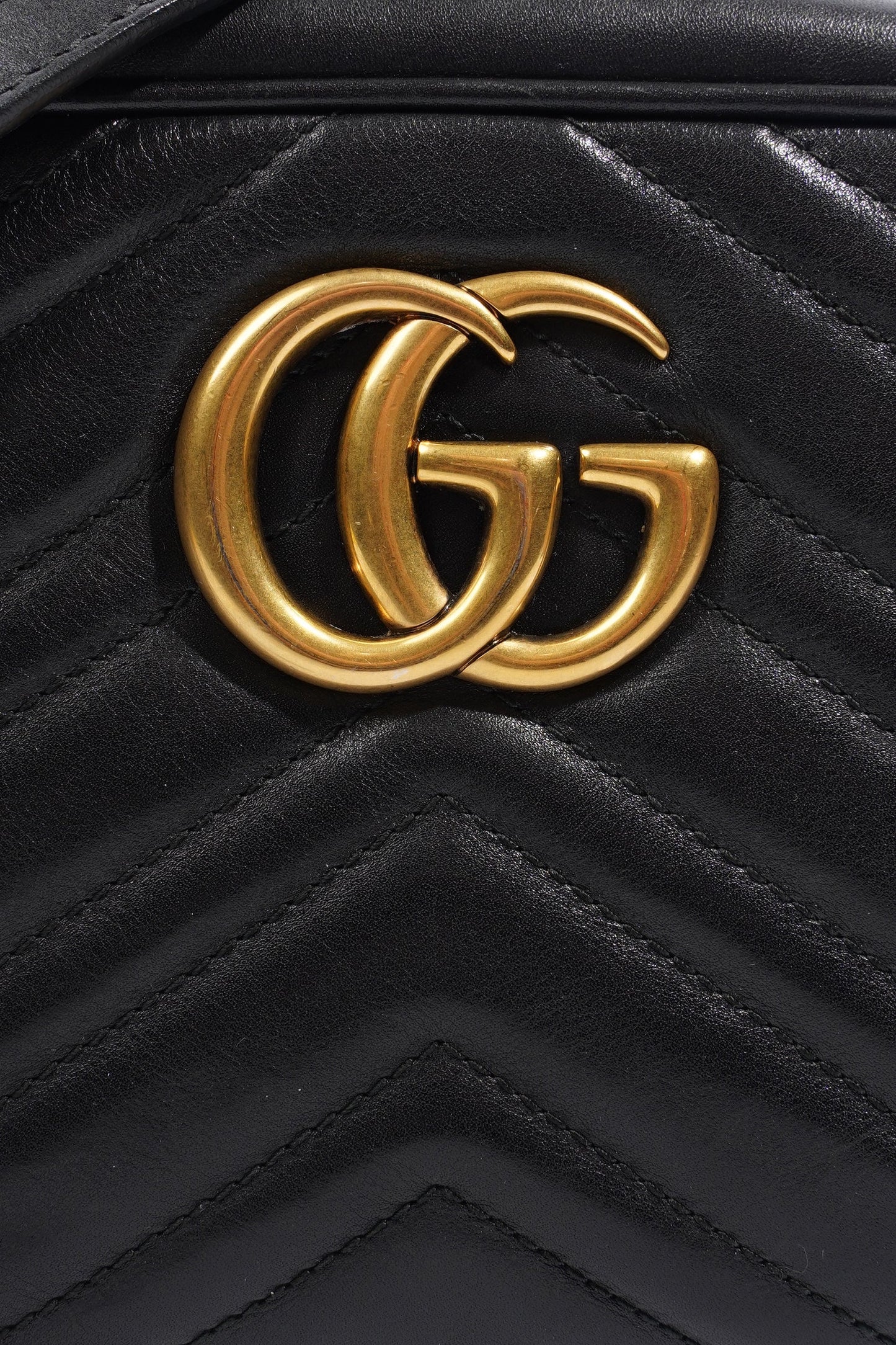 Gucci GG Marmont Bag Black Leather Small