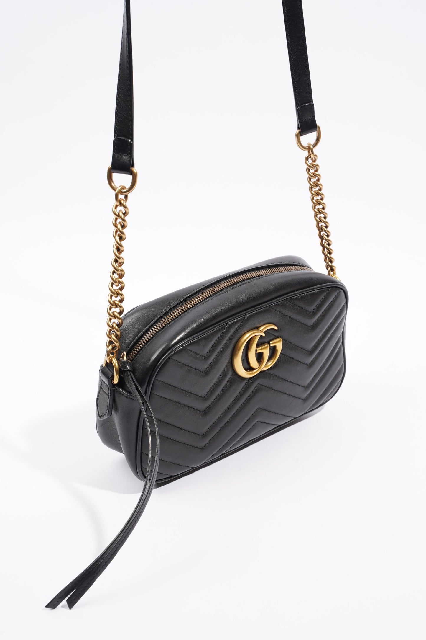 Gucci GG Marmont Bag Black Leather Small