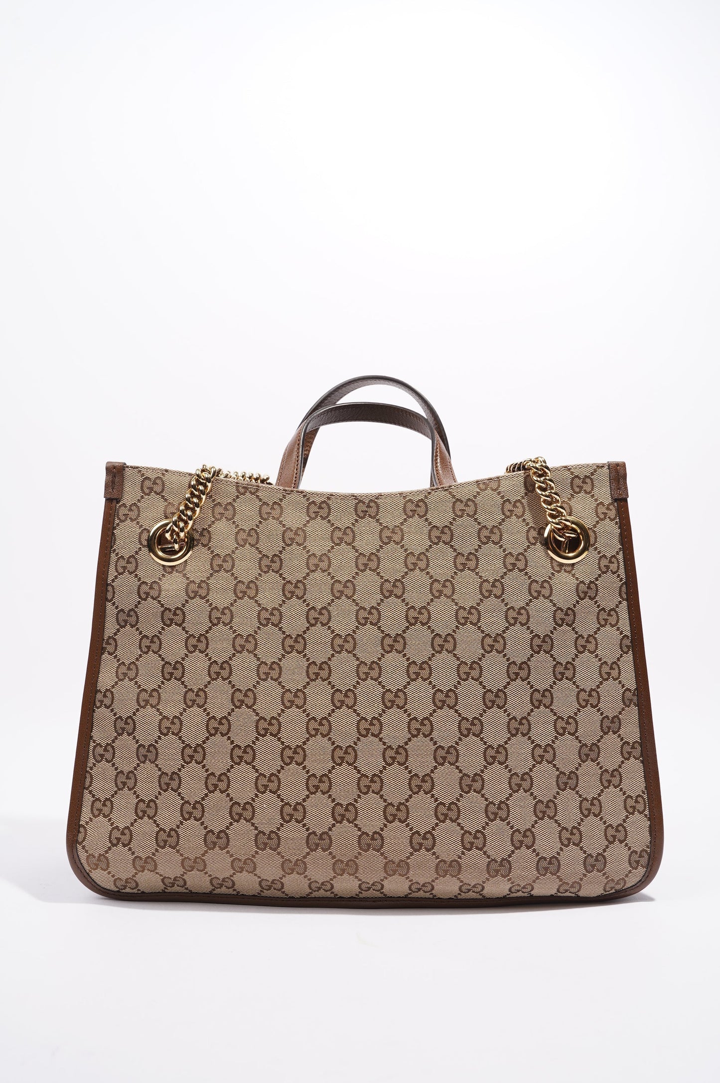 Gucci 1955 Horsebit Chain Tote Monogram Canvas