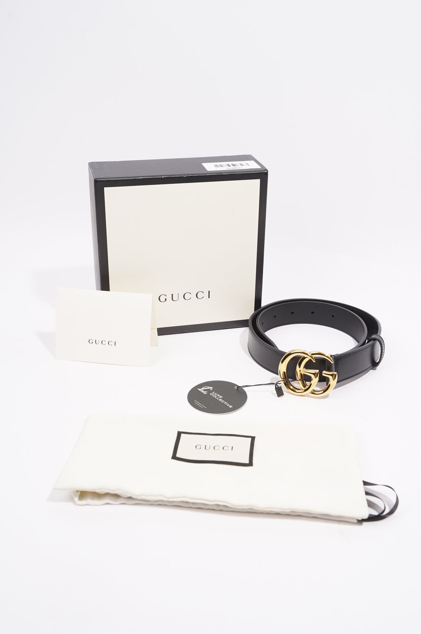 Gucci Marmont Belt Black Leather 70cm 28"