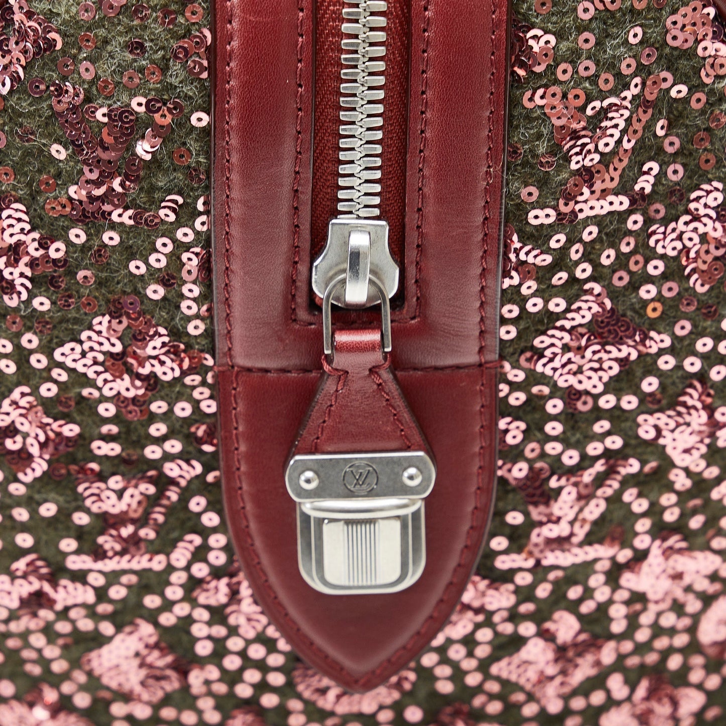 Burgundy Louis Vuitton Monogram Sunshine Express Speedy 30 Boston Bag