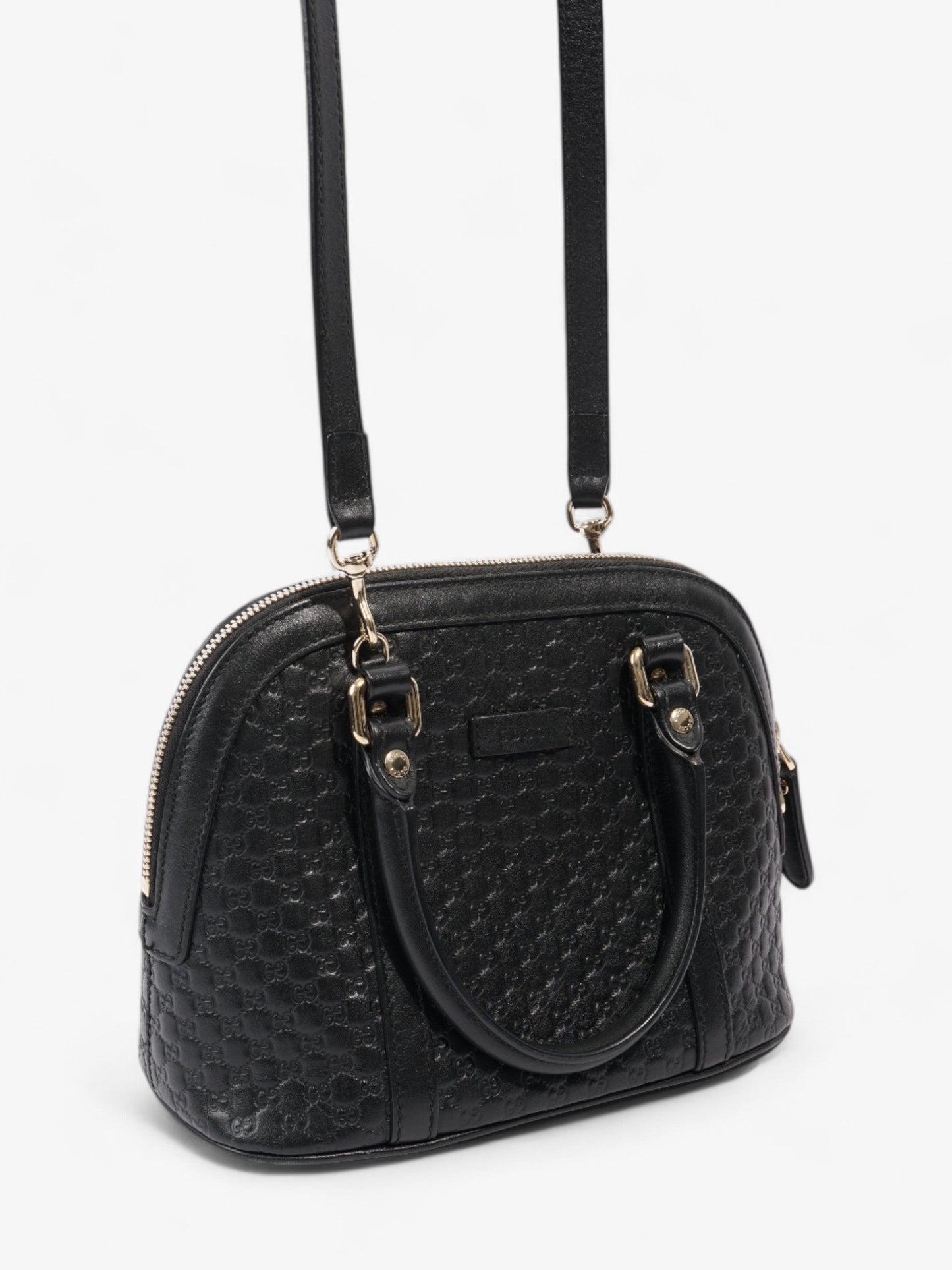 Gucci Guccisima Dome Black Leather Small