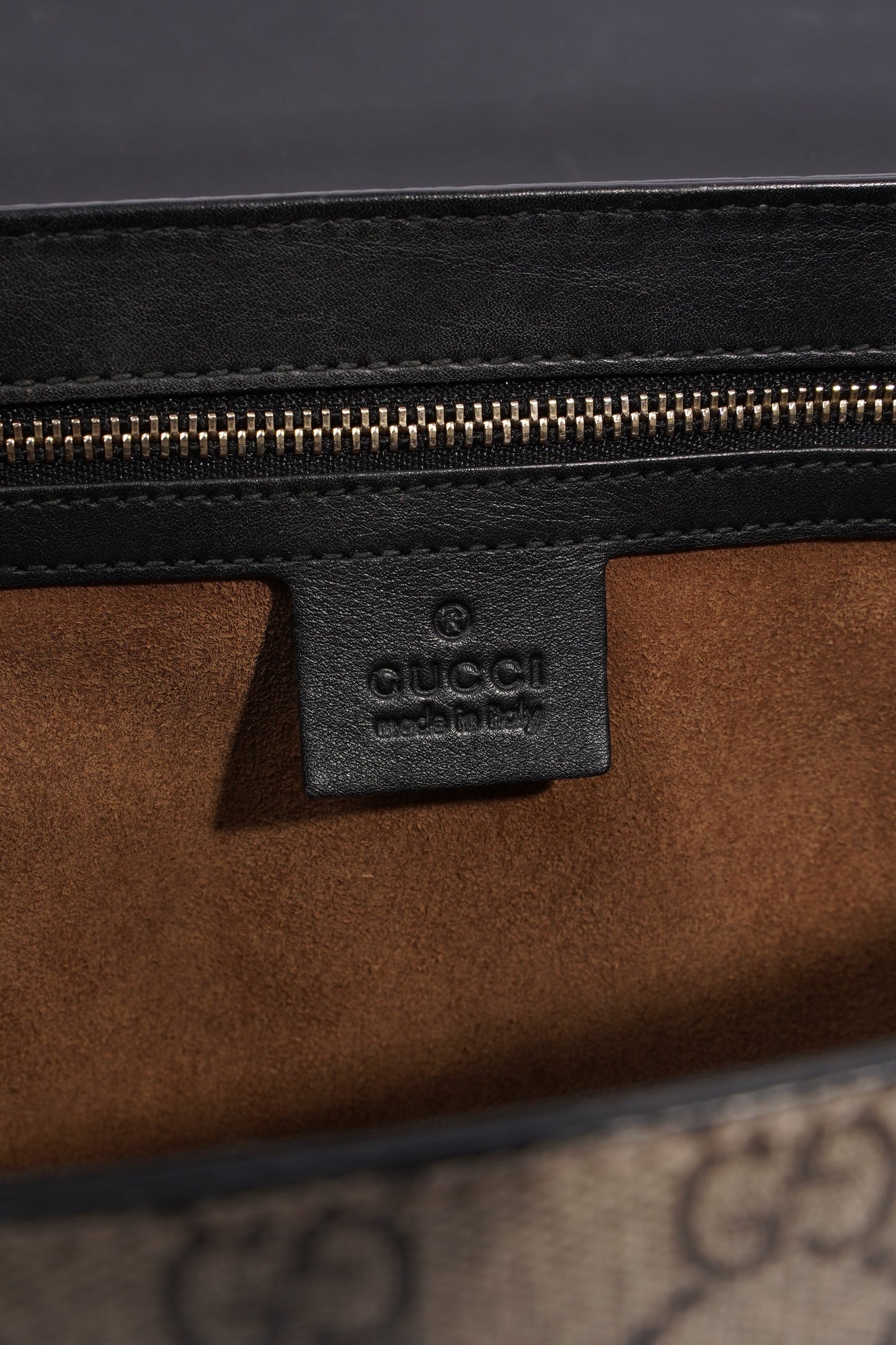 Gucci Padlock Bag Supreme / Black Coated Canvas Medium