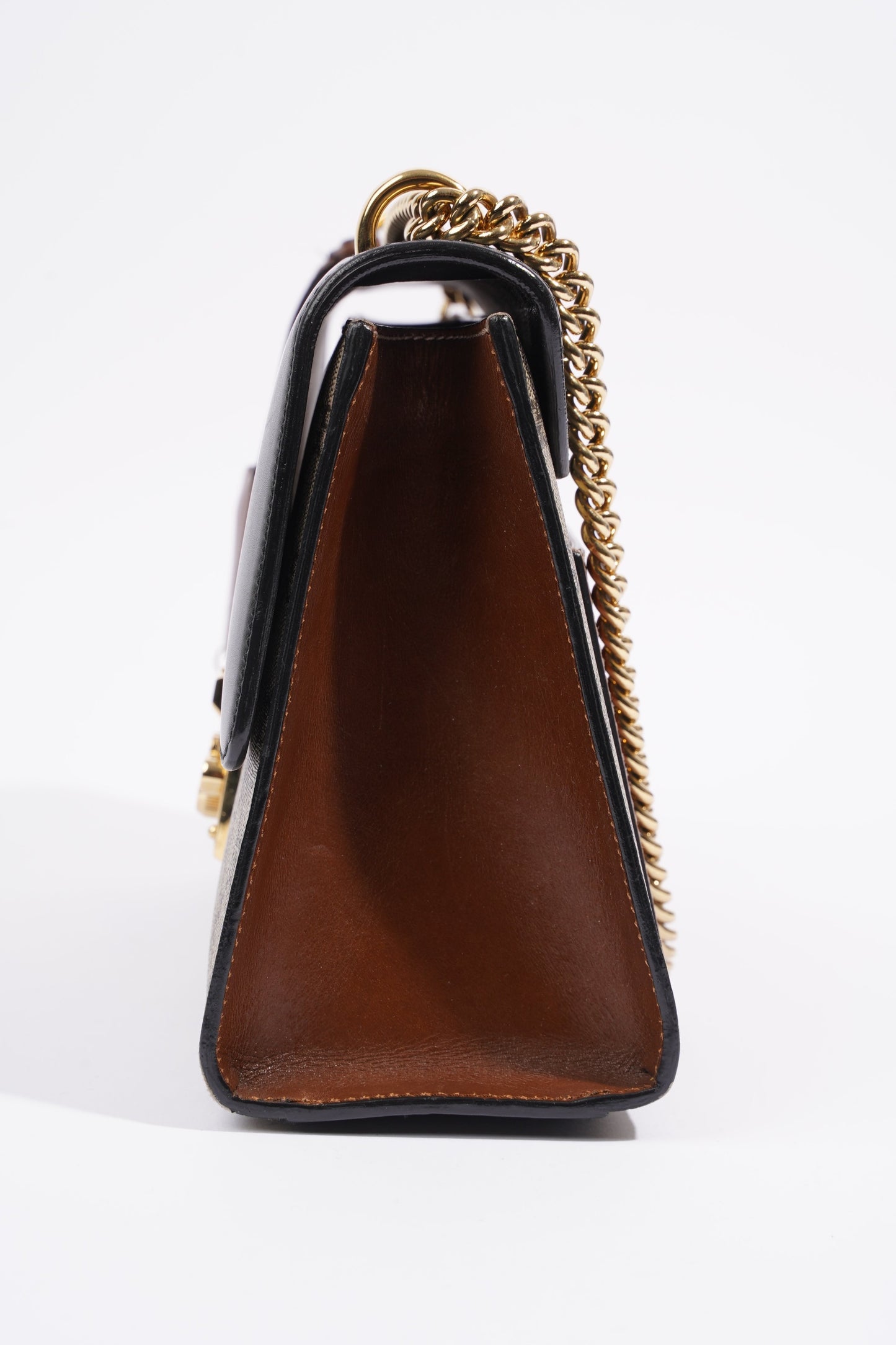 Gucci Padlock Bag Supreme / Black Coated Canvas Medium