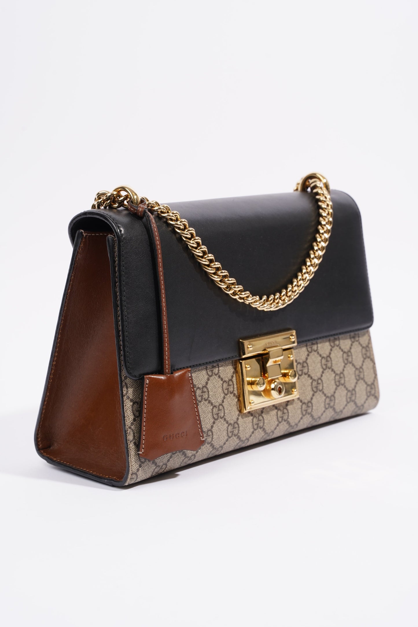 Gucci Padlock Bag Supreme / Black Coated Canvas Medium