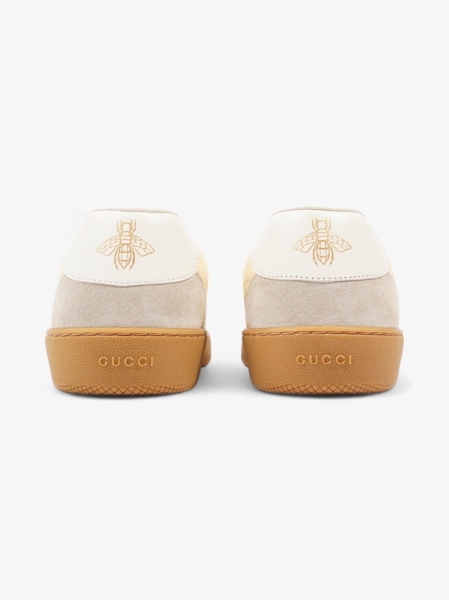 Gucci G74 Sneakers Yellow / White / Green Leather EU 44 UK 10