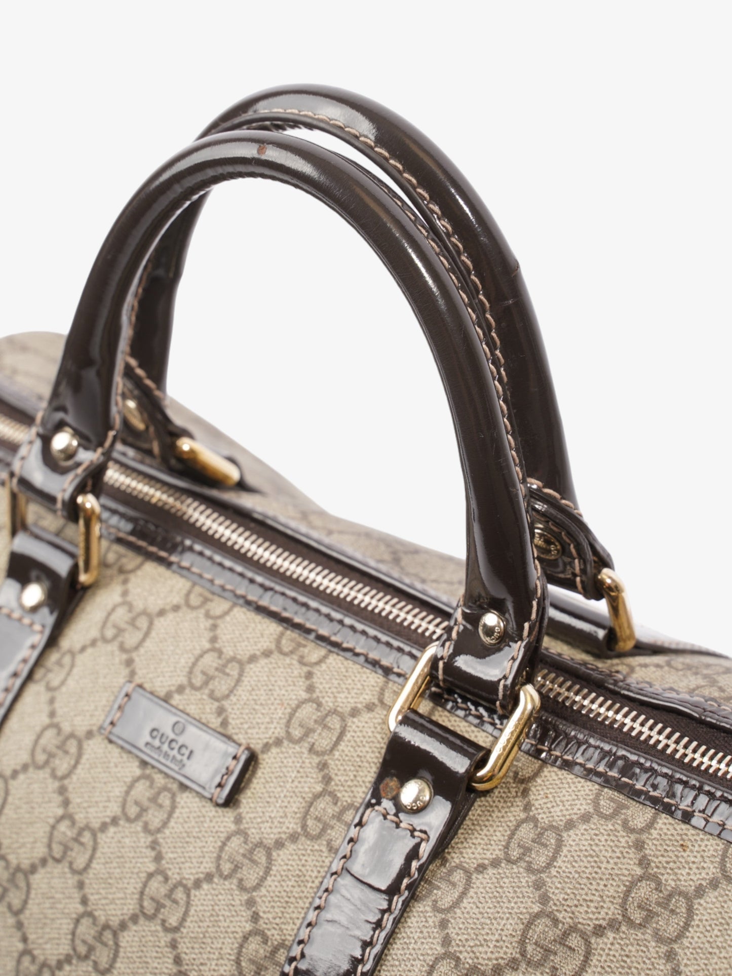Gucci Boston Bag GG Supreme Coated Canvas